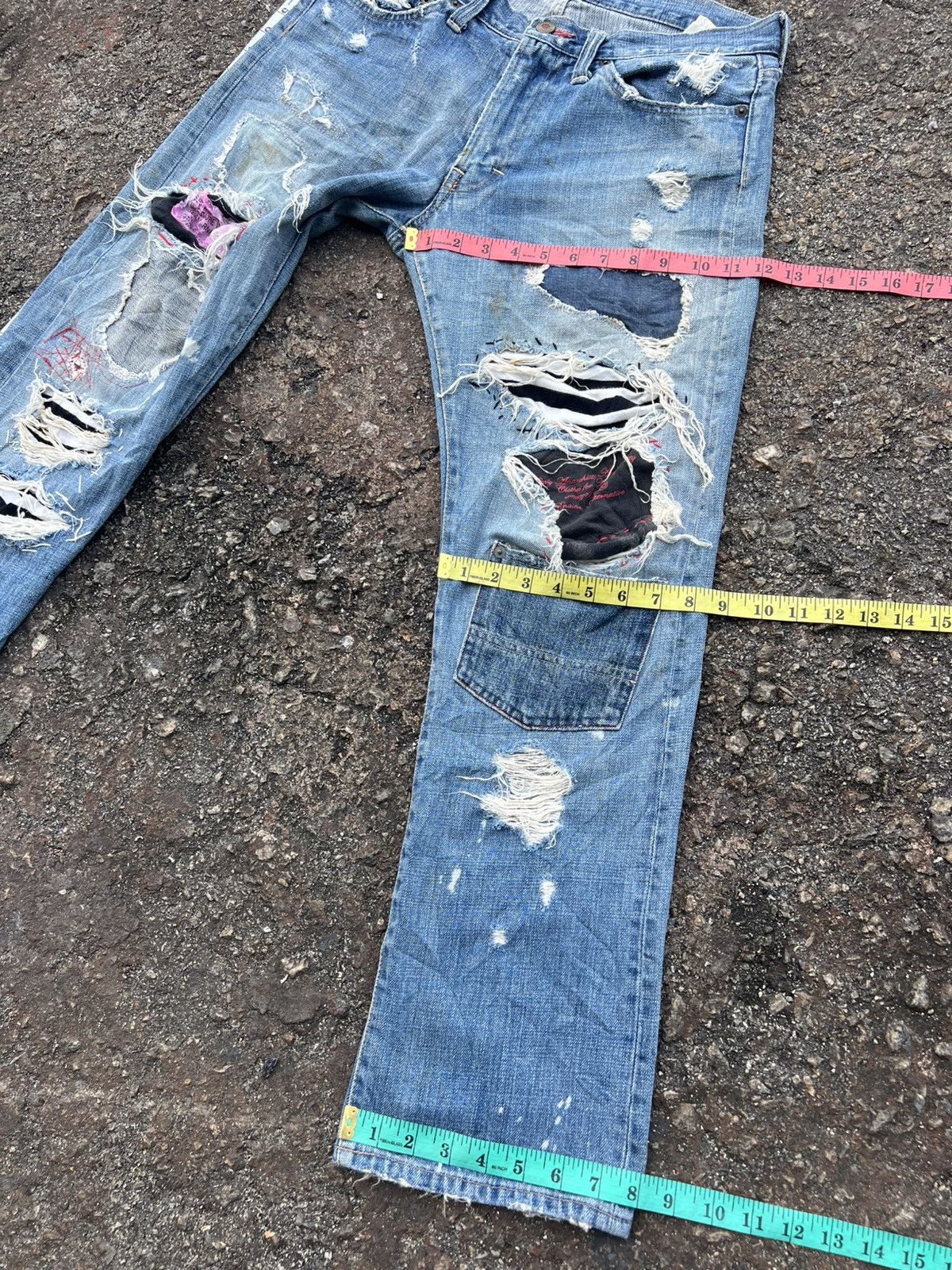 Japanese Brand RNA Jeans Distressed Destroy Size US 32 / EU 48 - 8 Thumbnail