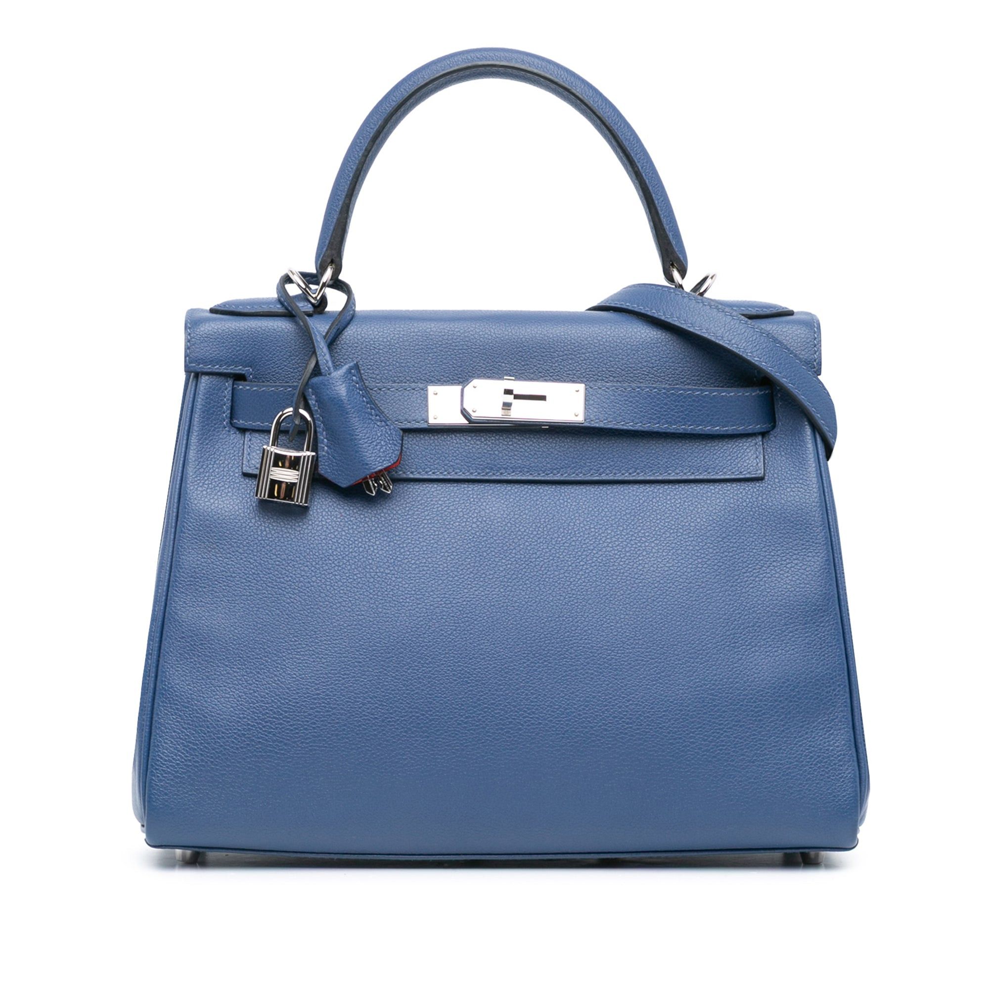 Hermes Hermès Togo Kelly II Retourne 28 Blue Size ONE SIZE - 1 Thumbnail