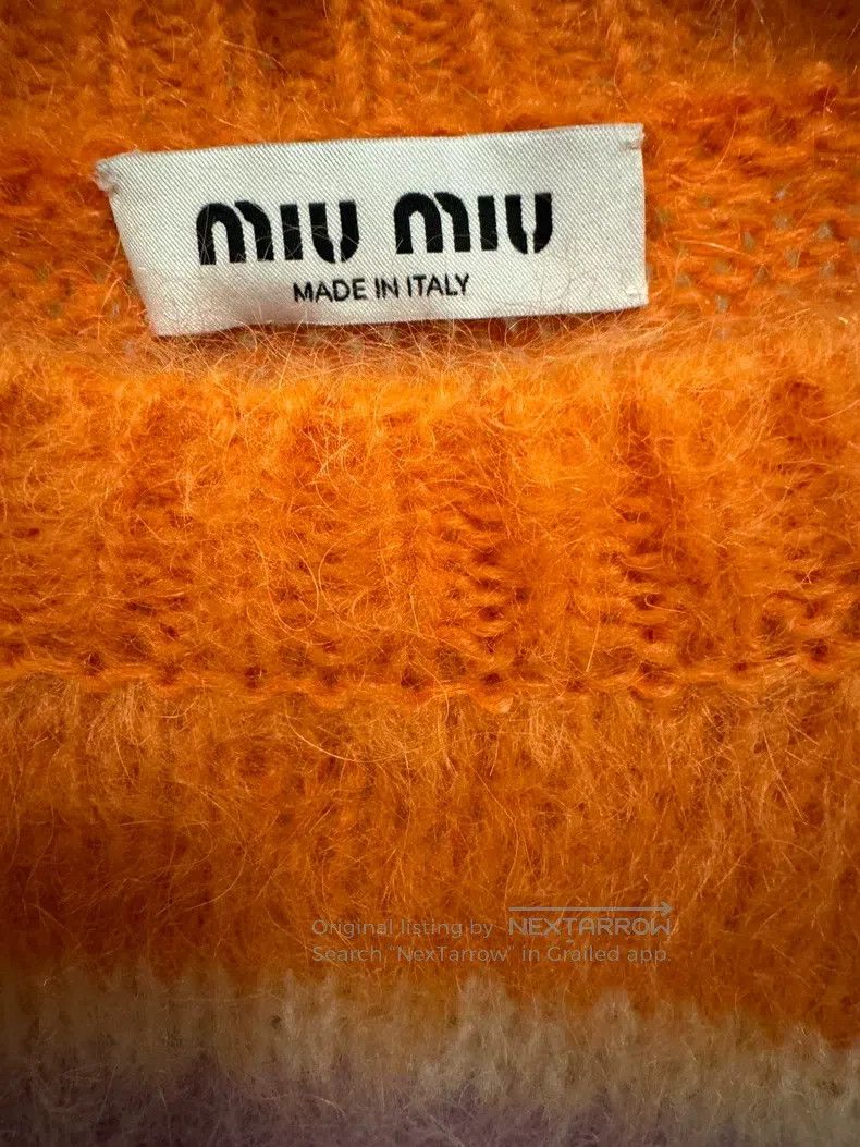 Miu Miu Miu Miu 38 The barrage is full of orange mohair sweaters. Size M / US 6-8 / IT 42-44 - 3 Thumbnail