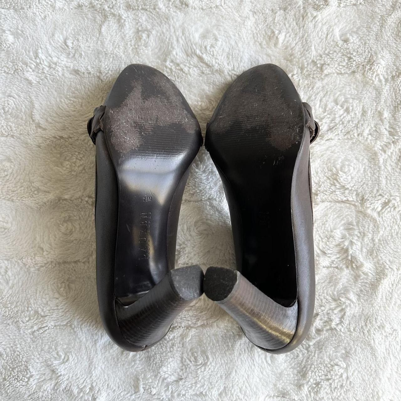 Lauren Ralph Lauren Vintage Ralph Lauren LRL Heels Pumps Womens 7.5 Brown 3.75” Size US 7.5 / IT 37.5 - 6 Thumbnail