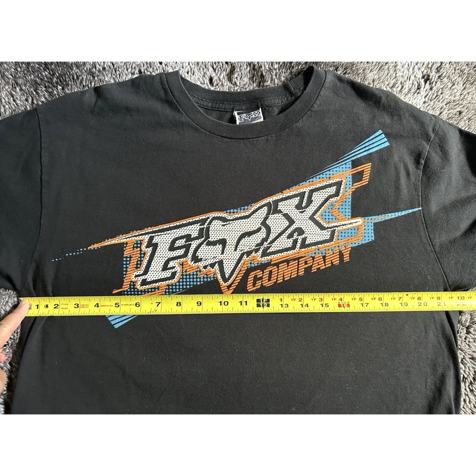 Vintage VINTAGE Fox Racing Company T-shirt Men’s L Black Y2K Motocycle Sports Fox Logo, 2000s, Mens Size US L / EU 52-54 / 3 - 7 Thumbnail