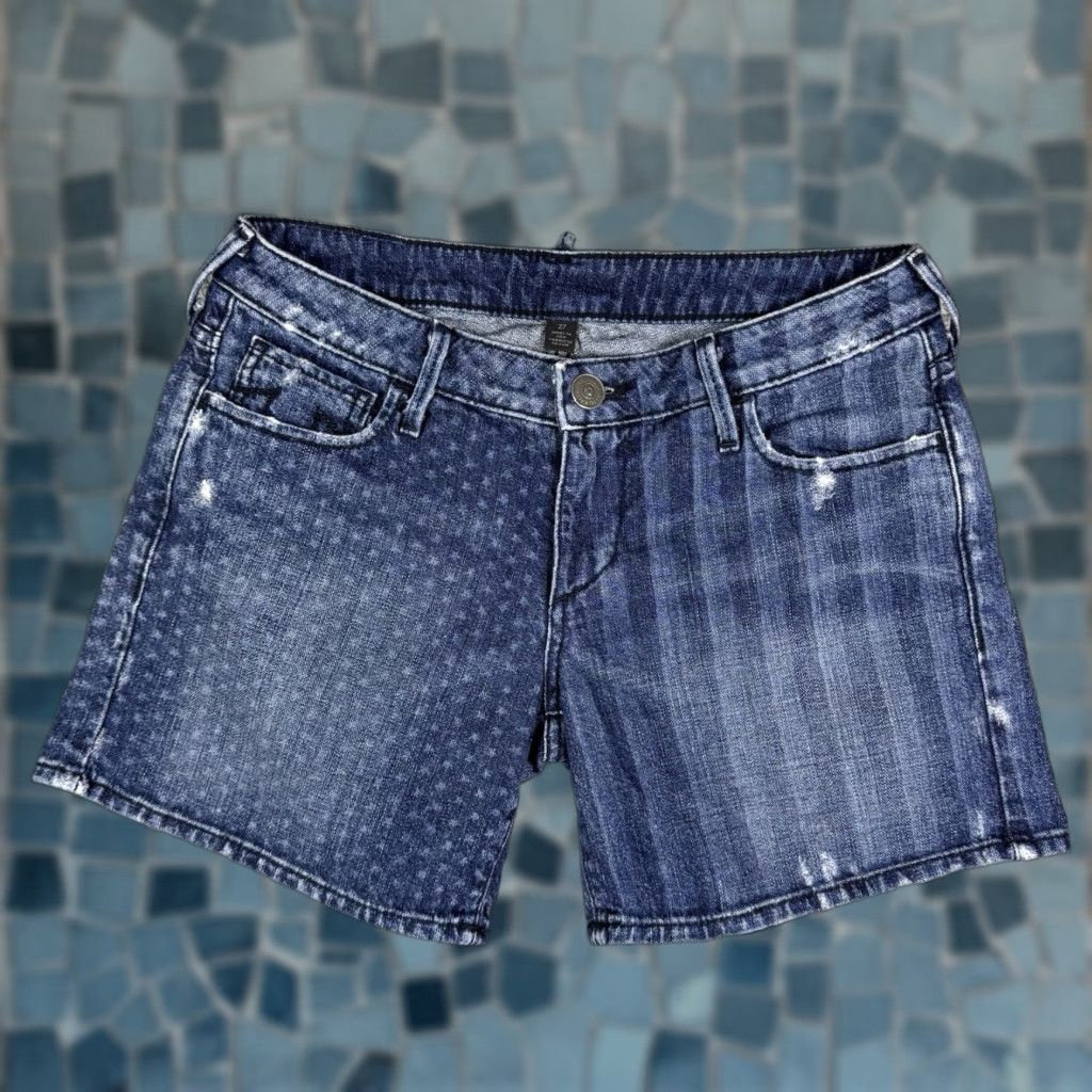 True Religion VINTAGE True Religion Shorts Womens 27 Mini USA Made Flag Denim Cassie Jeans Blue XS?? Size 27" / US 4 / IT 40 - 1 Thumbnail