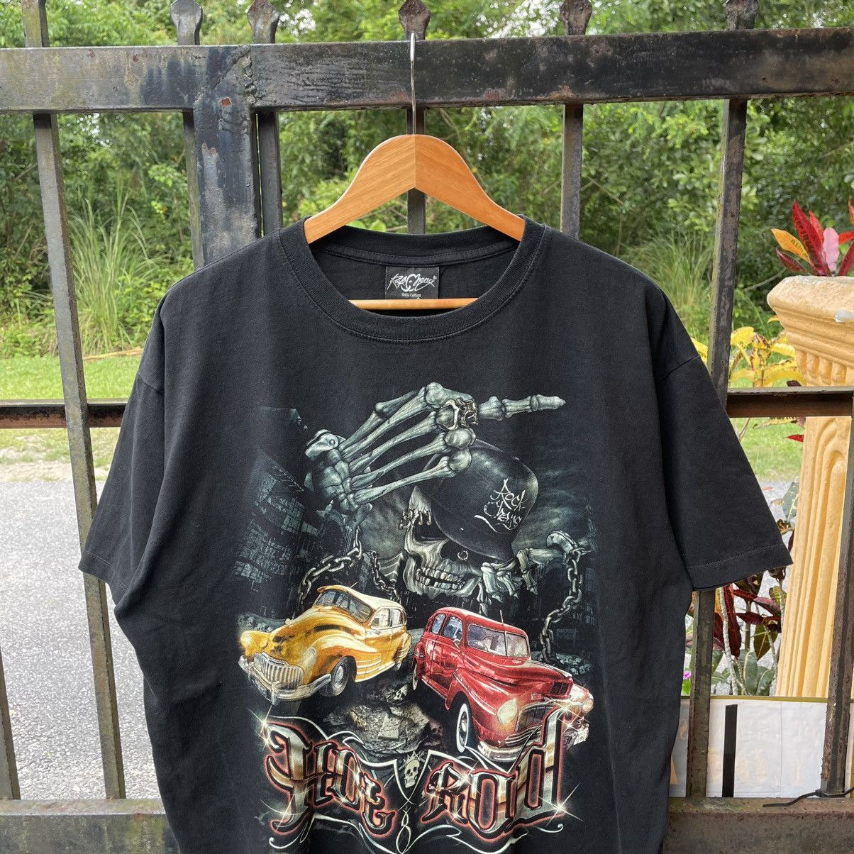 Untitled Artworks 🔥Vintage Rock Chang Hot Roll Classic Car Hip Hop Design Tee Size US XL / EU 56 / 4 - 4 Thumbnail