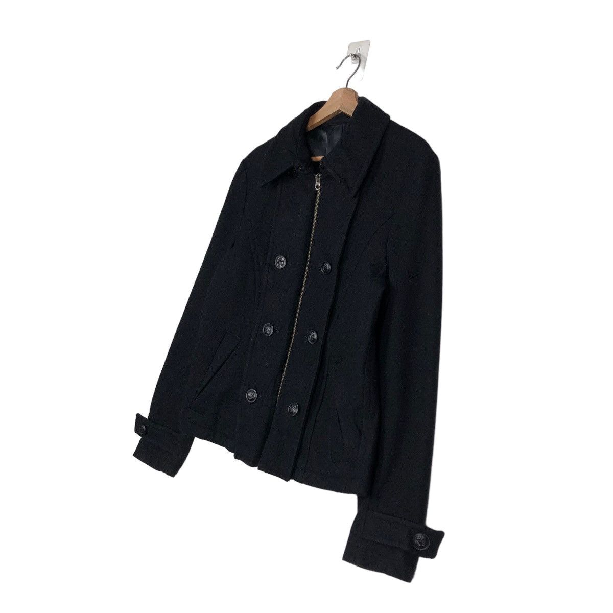 Hysteric Glamour 🔥Vintage Biker Jacket Double Collar Wool PPFM Japan Made Size US L / EU 52-54 / 3 - 2 Thumbnail