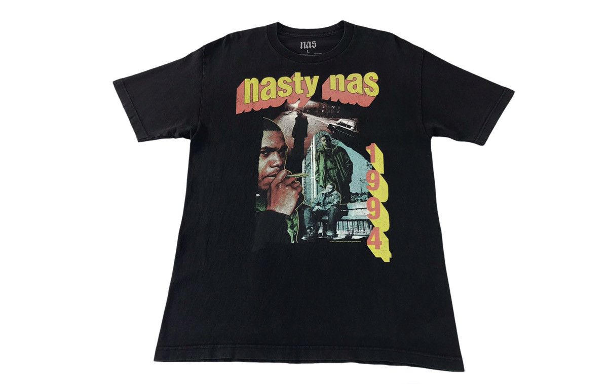 Rap Tees × Vintage Nasty Nas The Rapper 1994 Rap Tee(2017) Size US L / EU 52-54 / 3 - 1 Thumbnail
