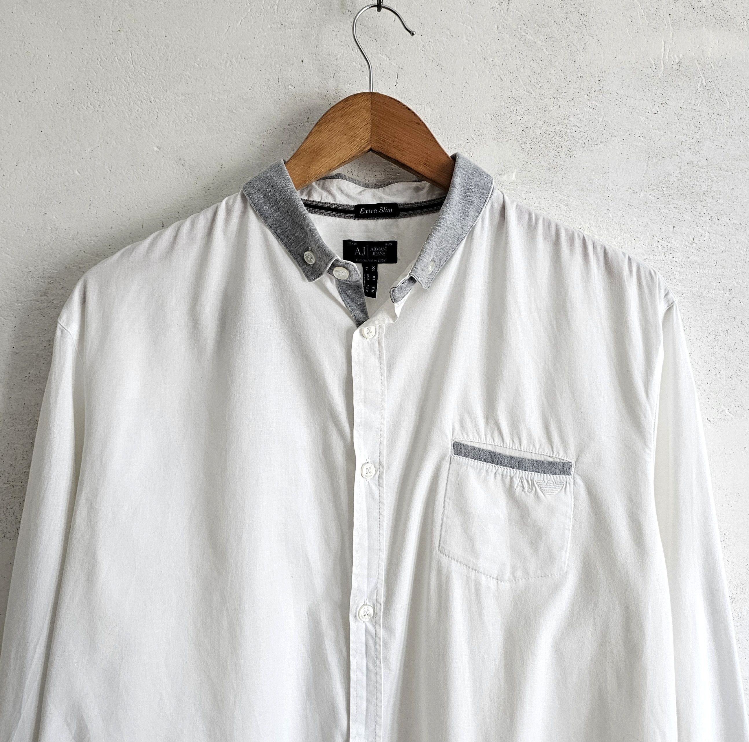 Armani Armani vintage shirt Size US XL / EU 56 / 4 - 2 Thumbnail