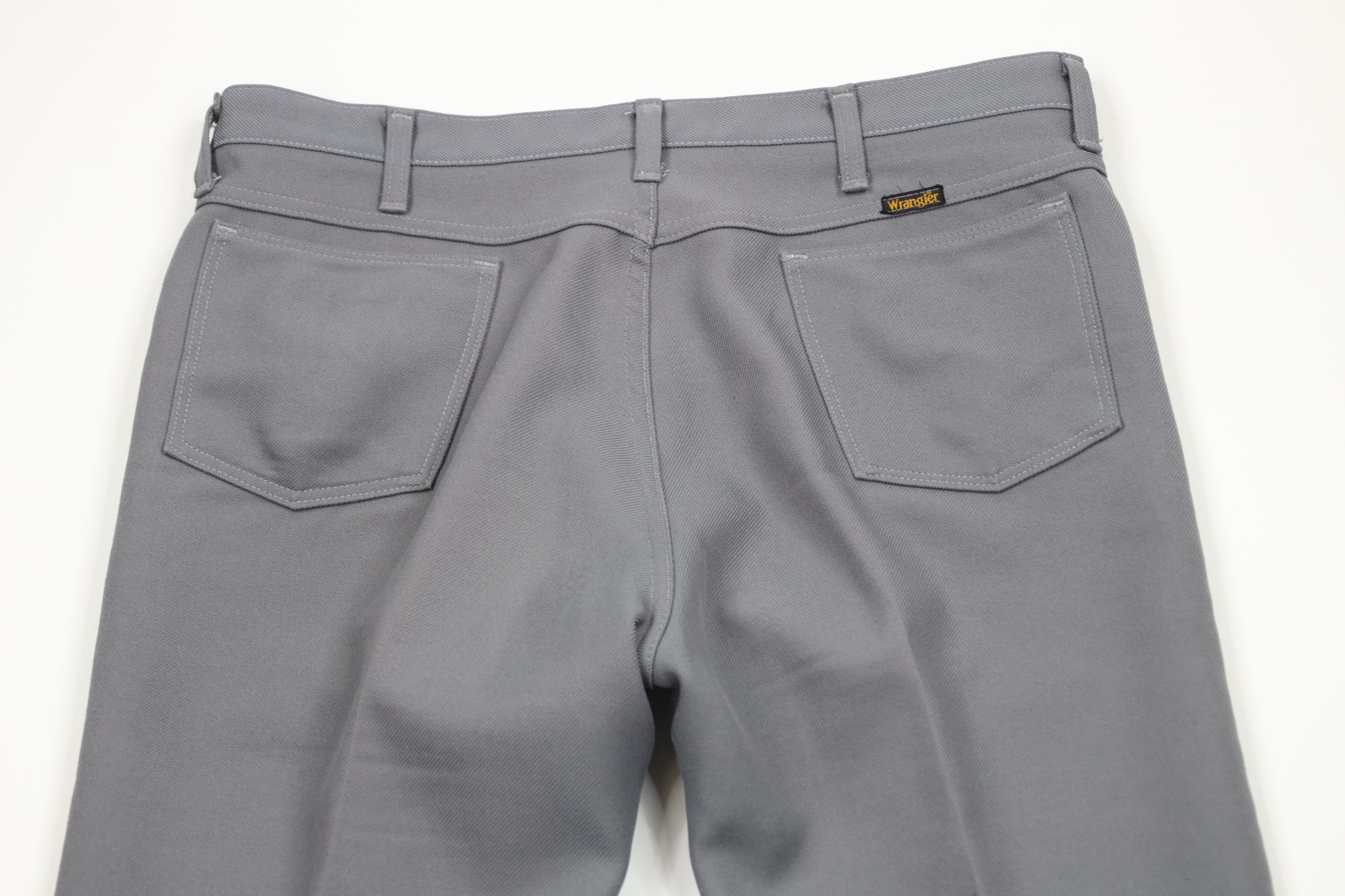 Vintage × Wrangler Vintage 70s Wrangler Flared Wide Leg Chino Pants Gray USA Size US 36 / EU 52 - 10 Thumbnail