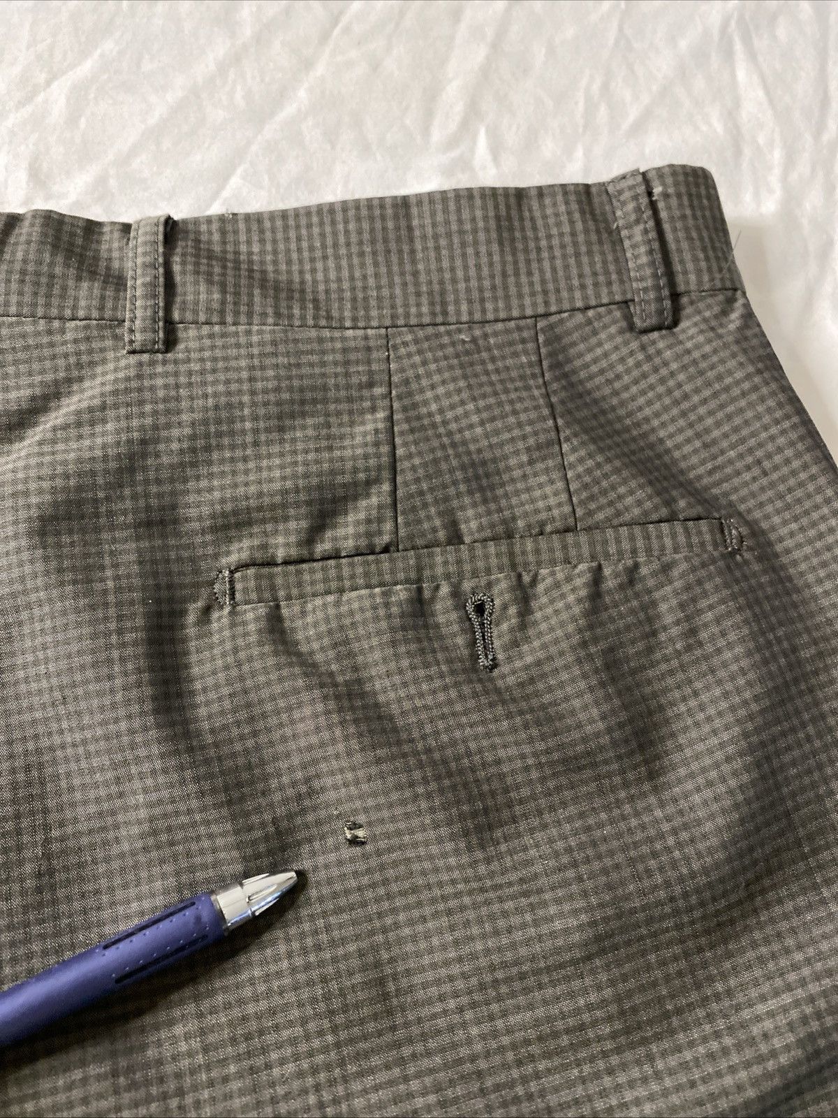 Luxe Zignone Linea Naturale Luxe Gray Mens Pants Sz 36 *DEFECT* Size US 36 / EU 52 - 7 Thumbnail