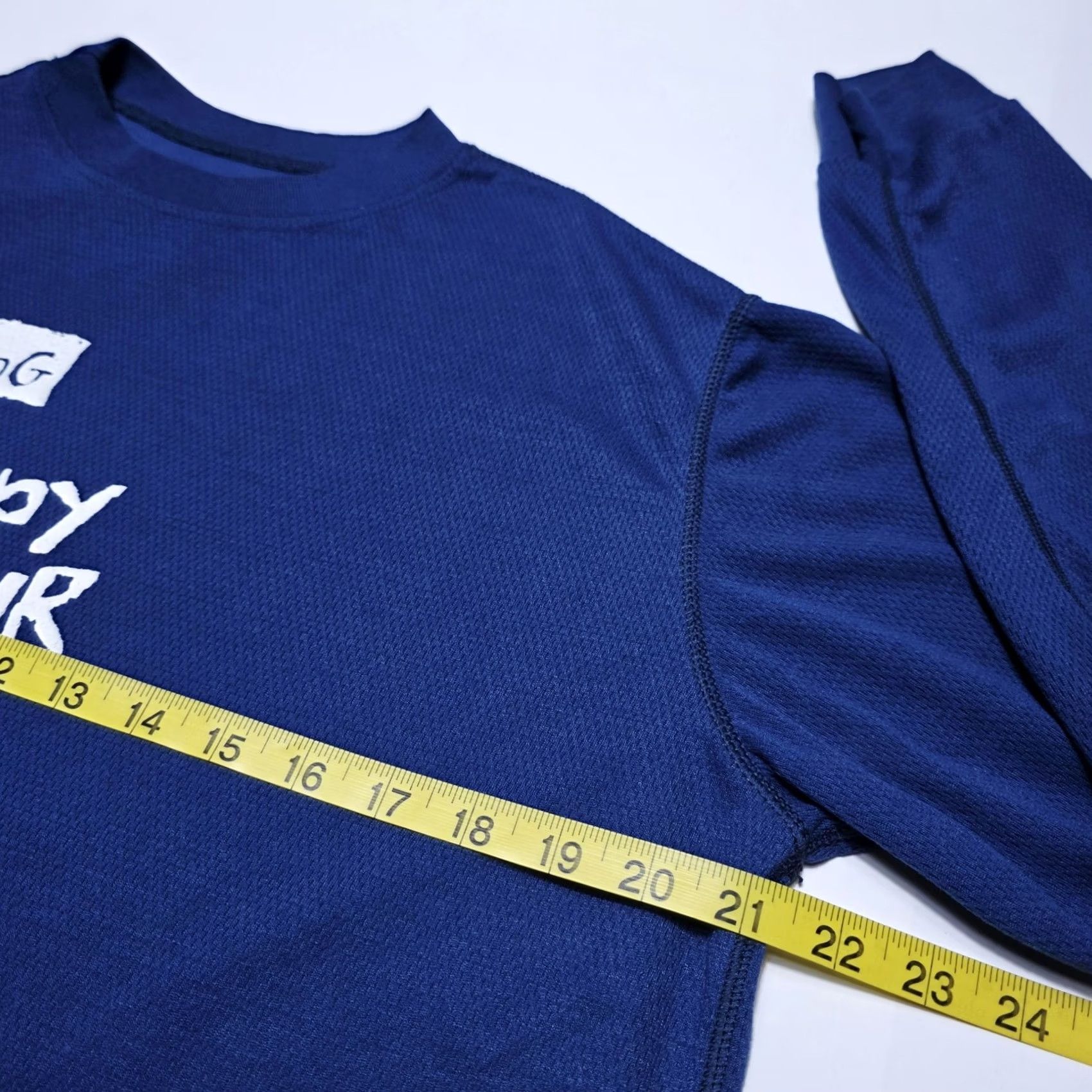 Vintage One More Mile Longsleeve Athletic Shirt Men's Large Blue Wick-lite Polyester Jog Shirt Size US L / EU 52-54 / 3 - 7 Thumbnail