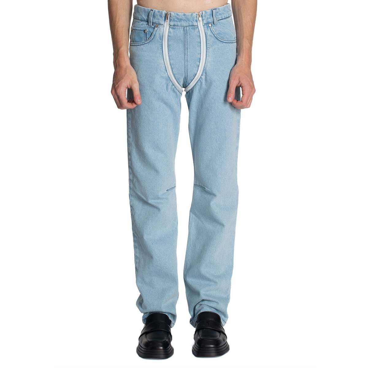 GmbH GMBH double zip straight leg jeans Size US 28 / EU 44 - 1 Thumbnail