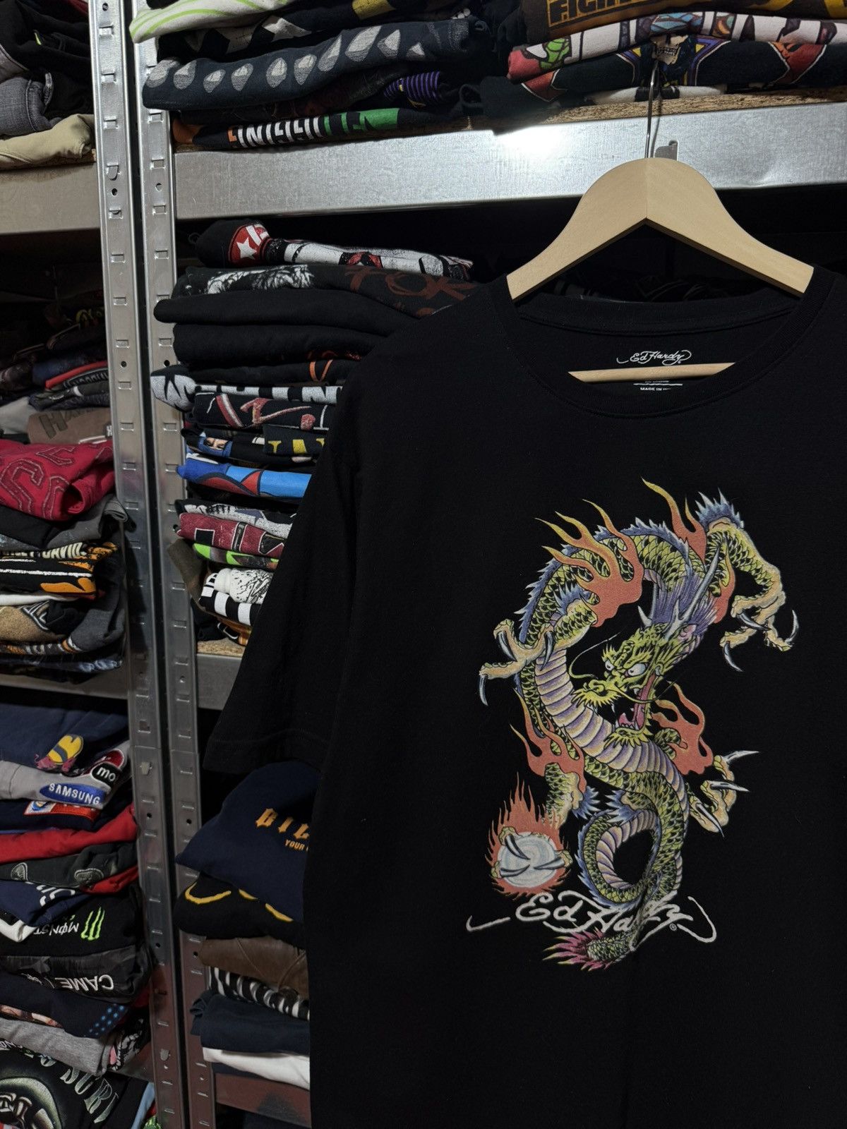 Ed Hardy Rare Ed Hardy Logo Dragon Loungewear T-Shirt Y2K Hype Size US XXL / EU 58 / 5 - 3 Thumbnail