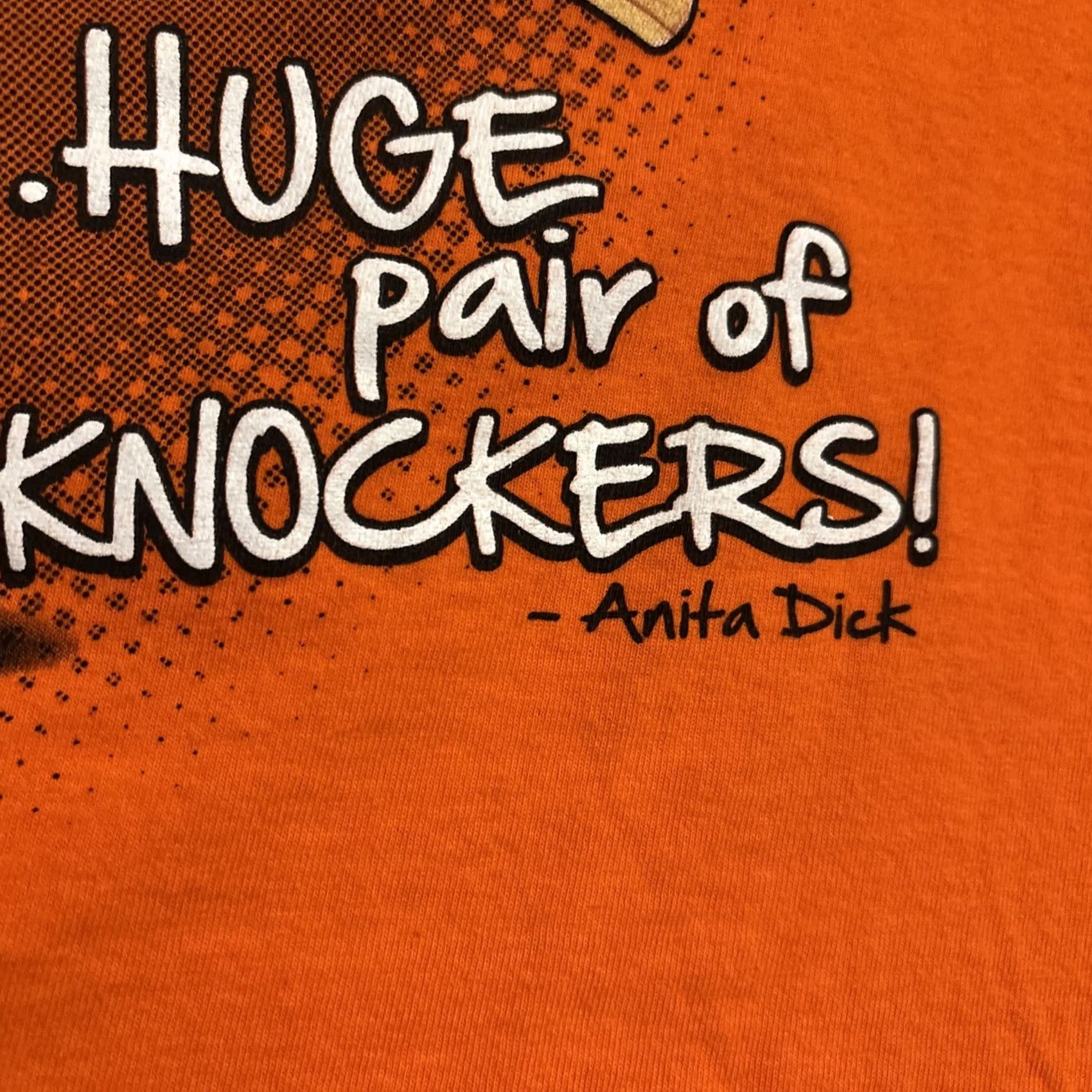 Gildan Anita Dick Crabby Dicks Rehoboth Beach Ladies T Shirt Size M Orange Summer Women Size M / US 6-8 / IT 42-44 - 3 Thumbnail
