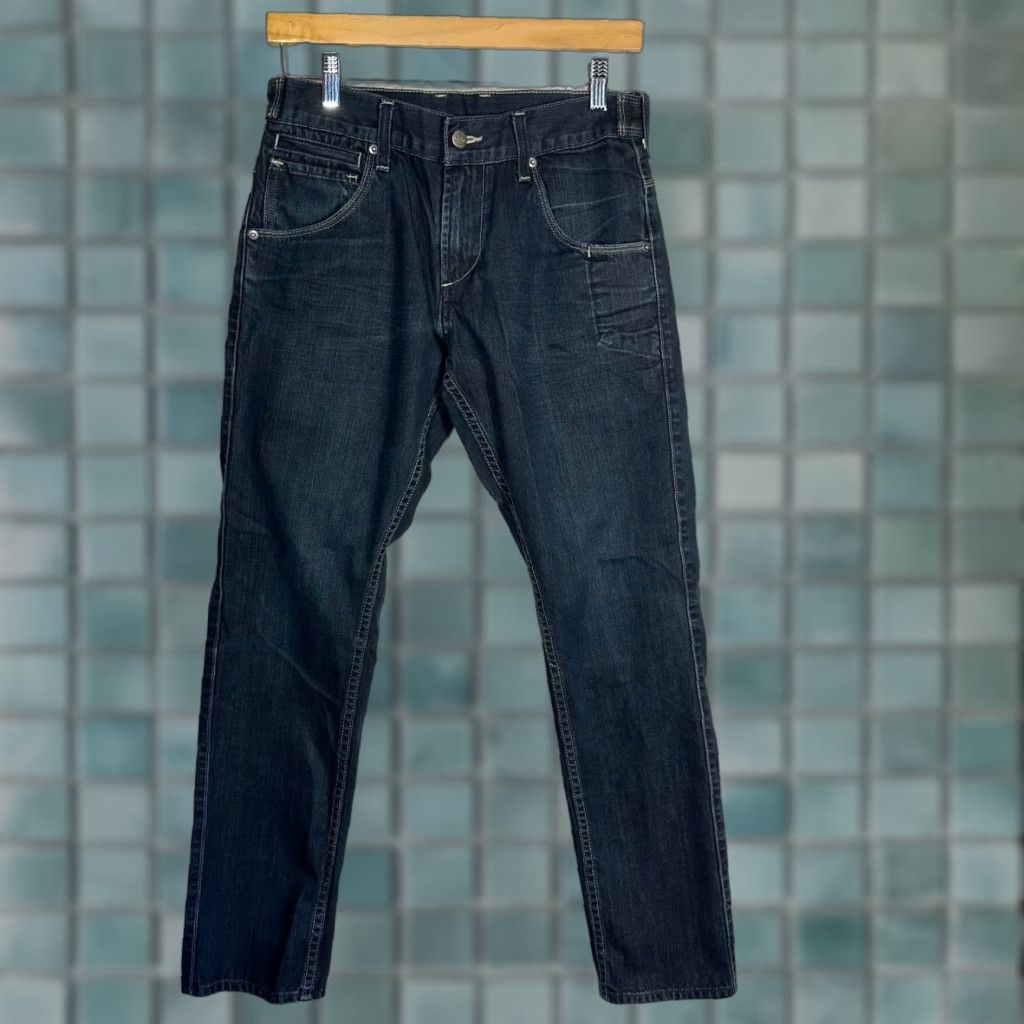 Levi's Levi's 511 Mens Dark Wash Denim Jeans Adjustable Waist Indigo 31x30 Straight Regular Jeans Mens Color Blue 90s? Size US 31 - 1 Thumbnail