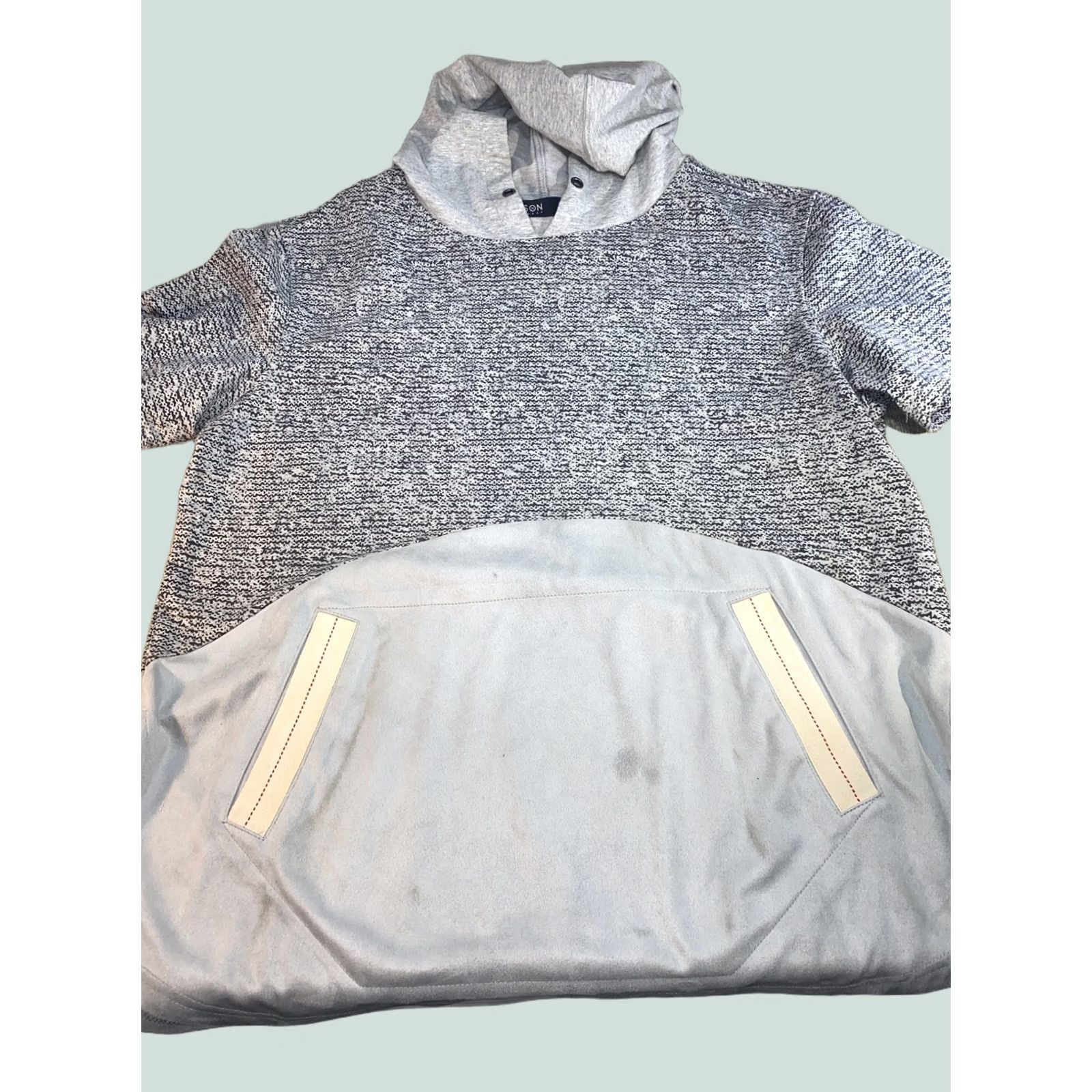 Hudson Hudson Hoodie Men Gray L Short Sleeve Outerwear Large Size Size US L / EU 52-54 / 3 - 1 Thumbnail