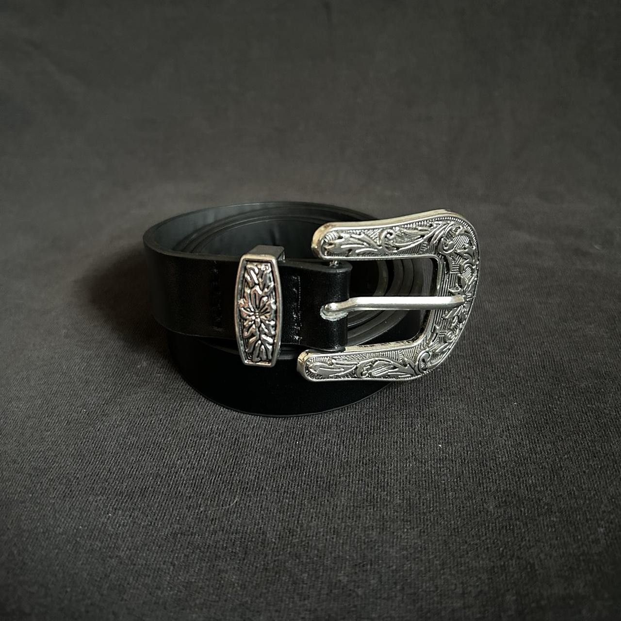 Japanese Brand × Vintage Y2K 2000s Style Black Western Boho Trendy Belt Size ONE SIZE - 1 Thumbnail