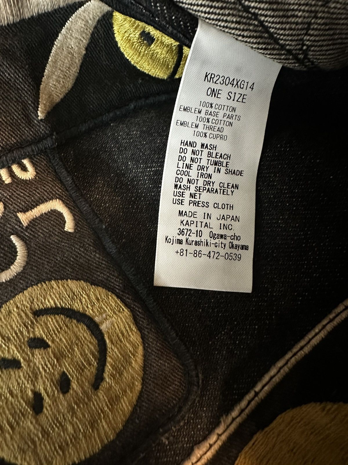 Kapital Kountry Kapital 14Oz Black Denim 2Way ad Apron Size ONE SIZE - 7 Thumbnail