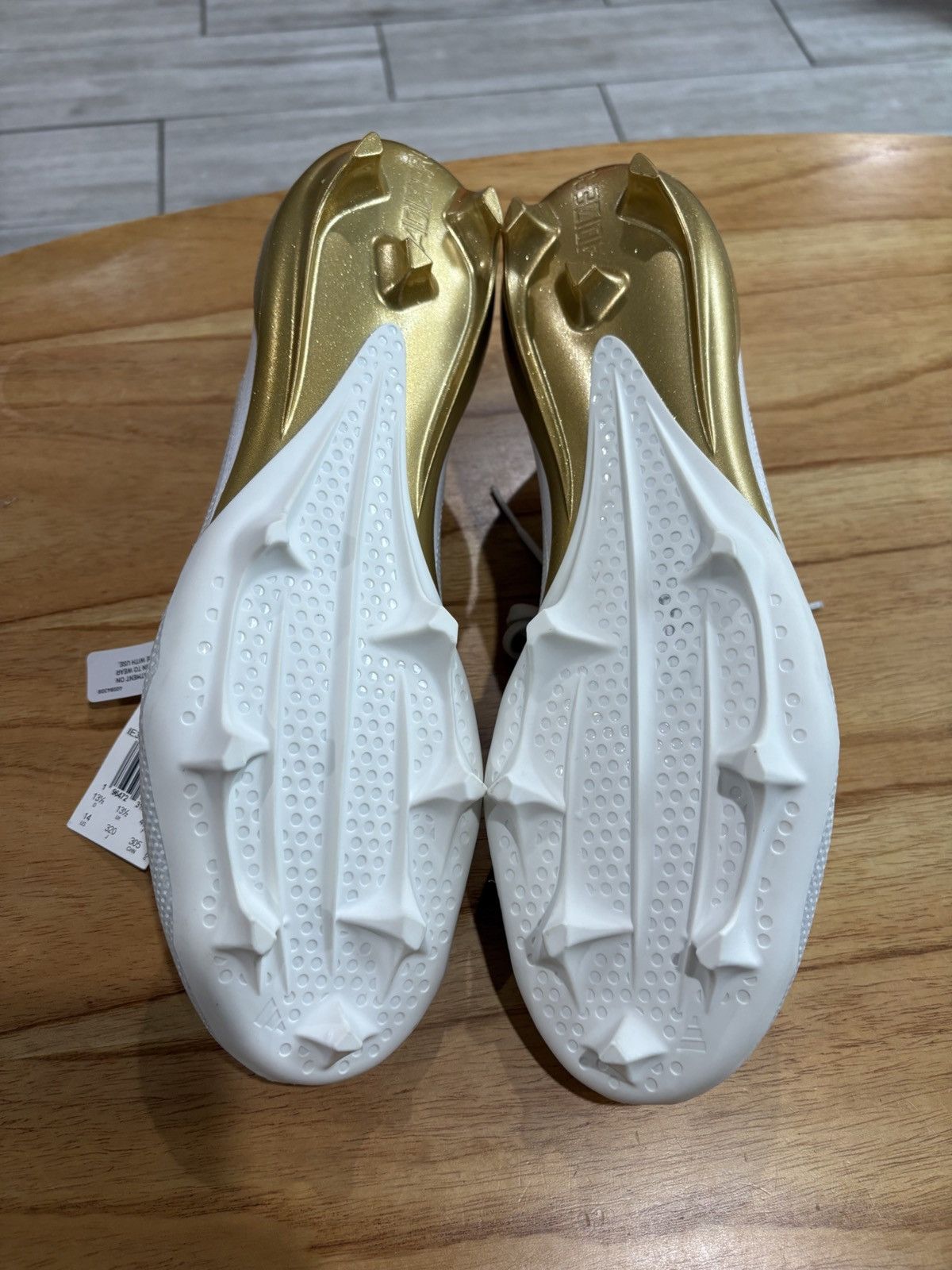 Adidas Adidas ADIZERO ELECTRIC+ White Gold IE3287 Men’s Size 14 Size US 14 / EU 47 - 8 Thumbnail