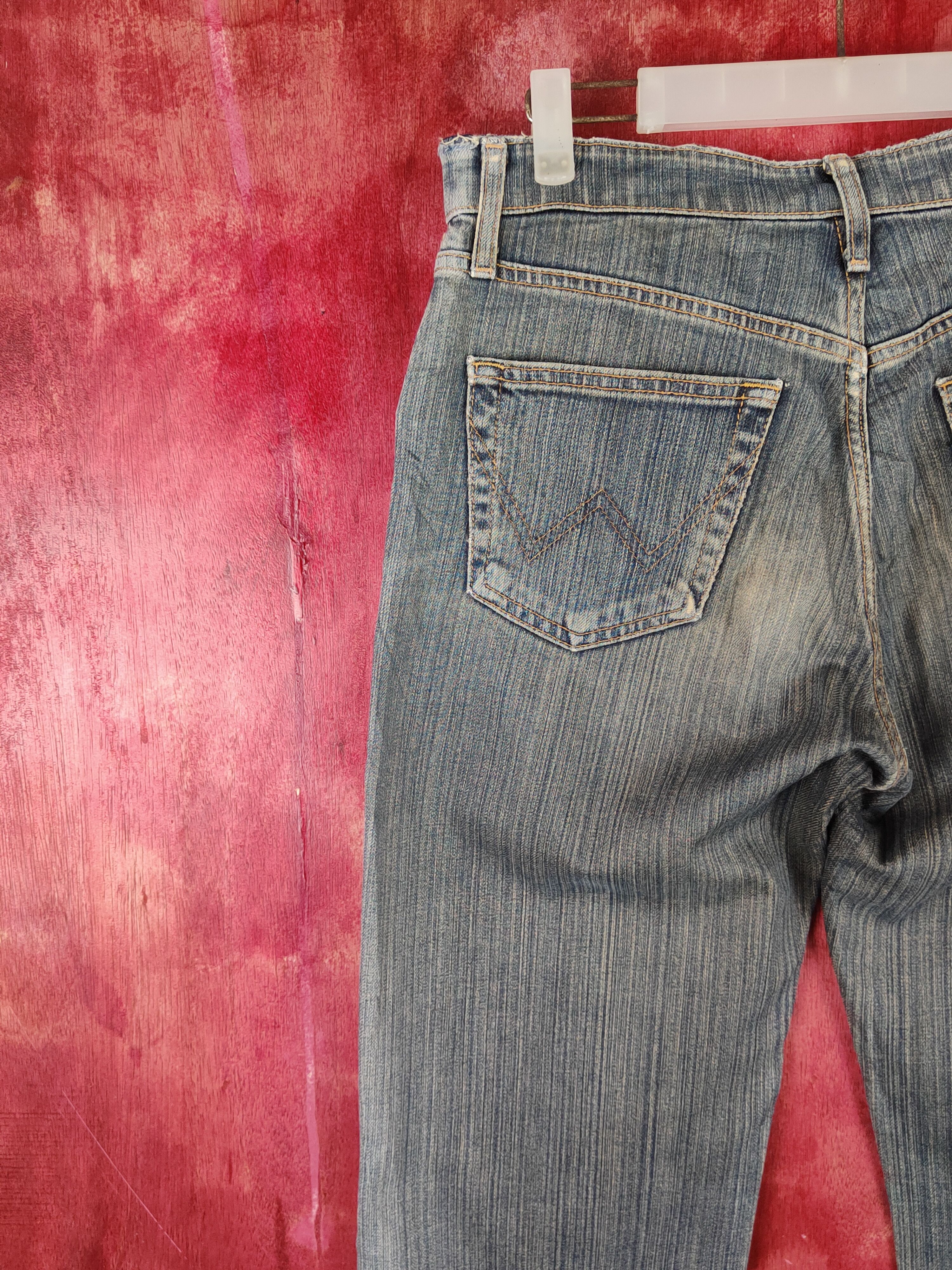 Edwin vintage Edwin Dark Blue Faded distressed Denim #S1605 Size US 30 / EU 46 - 8 Thumbnail