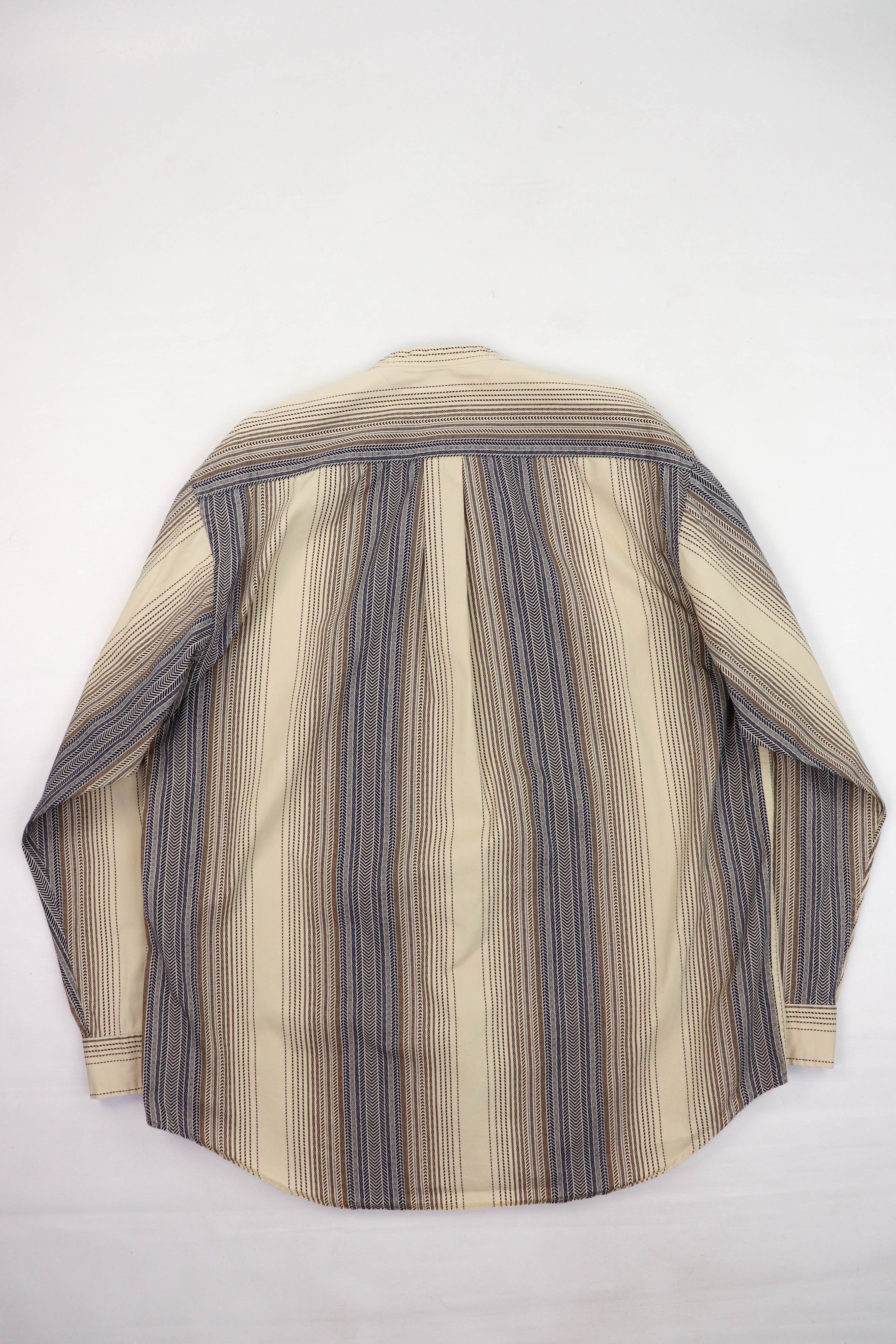 Tommy Hilfiger Tommy Hilfiger Vintage 90s Aztec Graphics Collarless Shirt Size US M / EU 48-50 / 2 - 2 Thumbnail