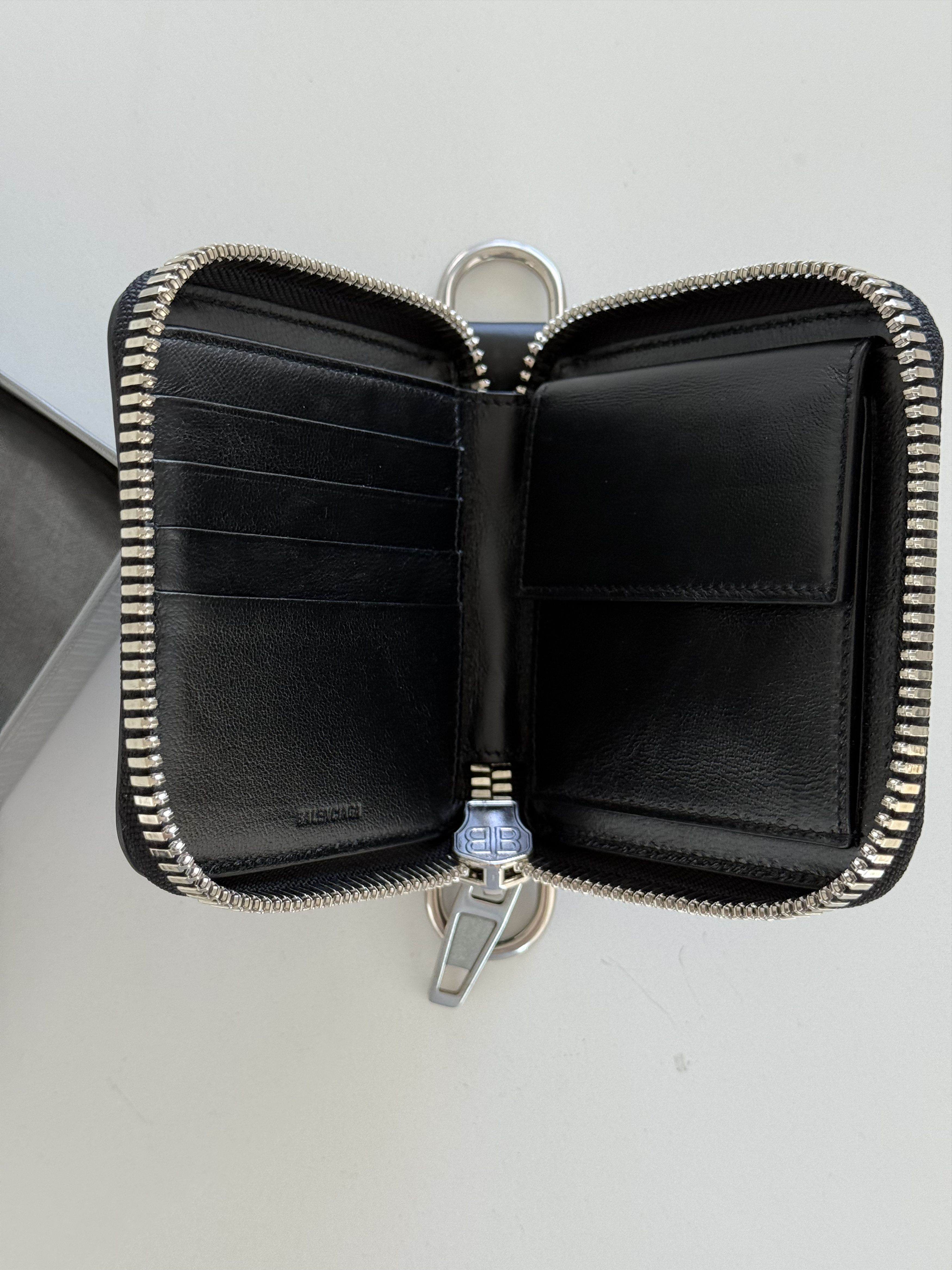 Balenciaga Bondage Zip Around Square Wallet Size ONE SIZE - 8 Thumbnail