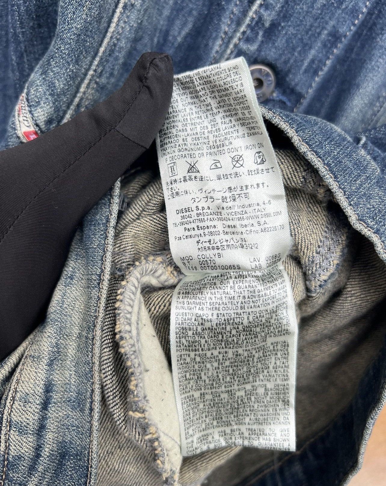 Diesel × Japanese Brand Diesel Denim Jeans Jacket Leather Patches Denim Jacket Size S / US 4 / IT 40 - 14 Thumbnail