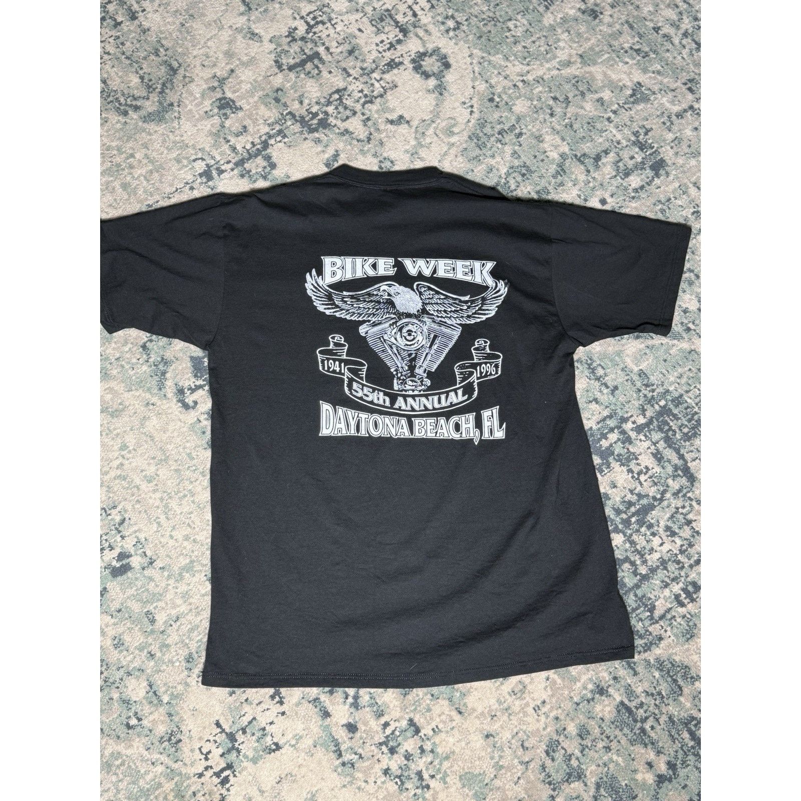 & Other Stories Vintage 1996 Daytona Bike Week Black USA Eagles 90s Sz XL Size US XL / EU 56 / 4 - 6 Thumbnail