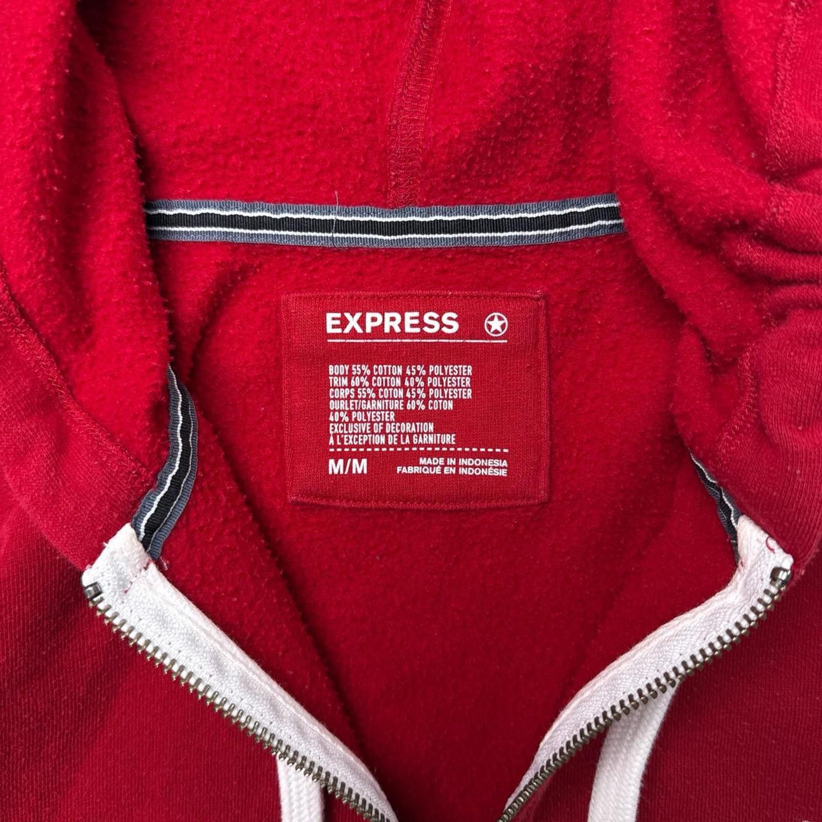 Express Y2K Express 00s Zip Up Red Jacket Size US M / EU 48-50 / 2 - 7 Thumbnail