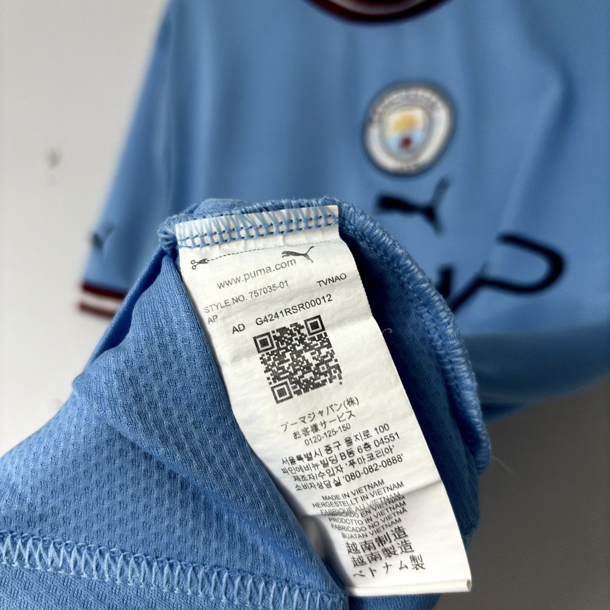 Puma 2022 2023 Manchester City Puma Home Kit Soccer Jersey Shirt Size US M / EU 48-50 / 2 - 5 Thumbnail