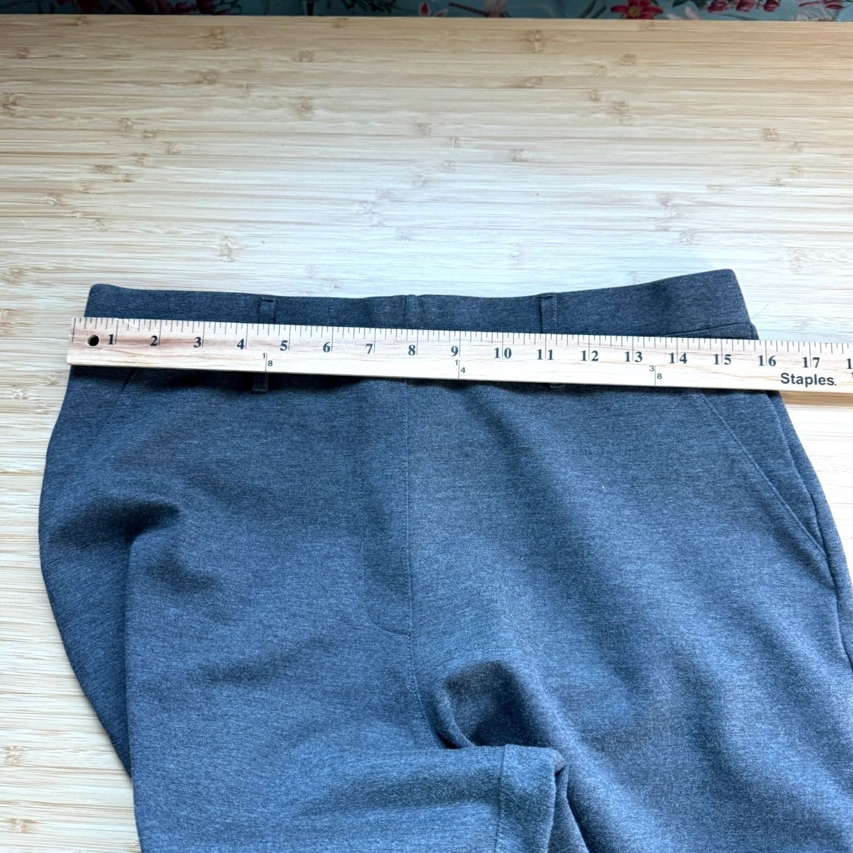 Quince Quince Pants Charcoal Grey Womens Size L Straight Leg Ultra-Stretch Ponte Size 36" / US 14 / IT 50 - 4 Thumbnail