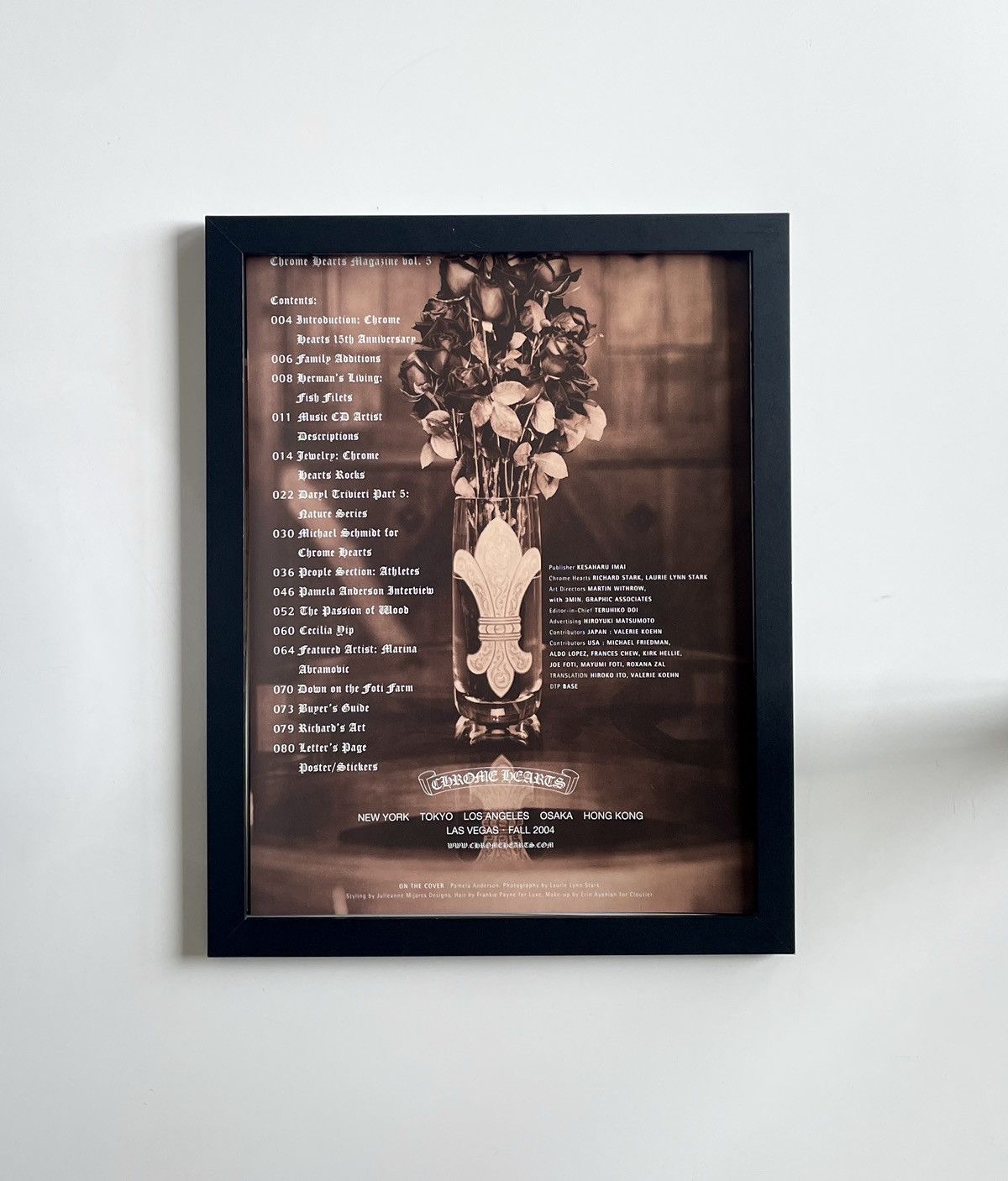 Chrome Hearts × Vintage Chrome Hearts context page Poster framed 9x11 Size ONE SIZE - 1 Thumbnail