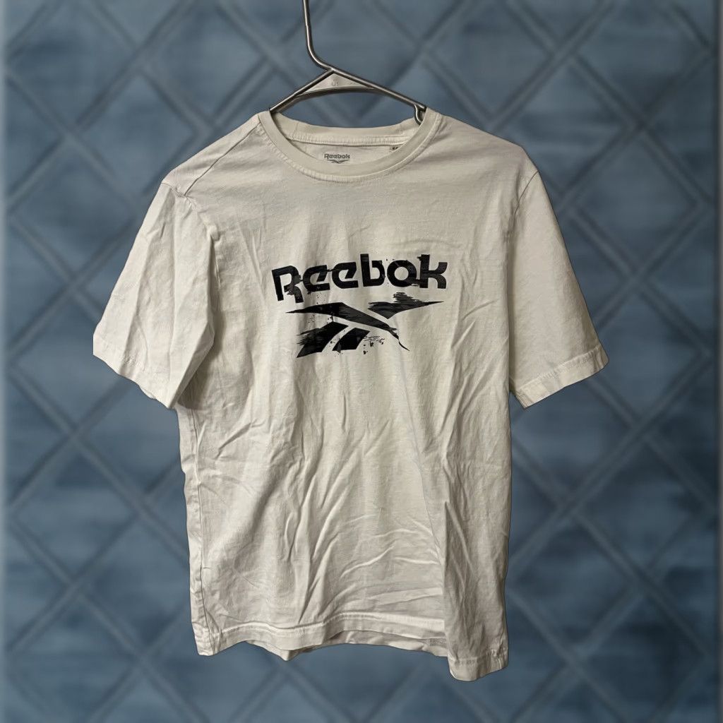 Reebok VINTAGE Reebok Shirt Mens White Cotton Logo T-Shirt Size S Short Sleeve Crew Neck 1990s Size US S / EU 44-46 / 1 - 1 Thumbnail