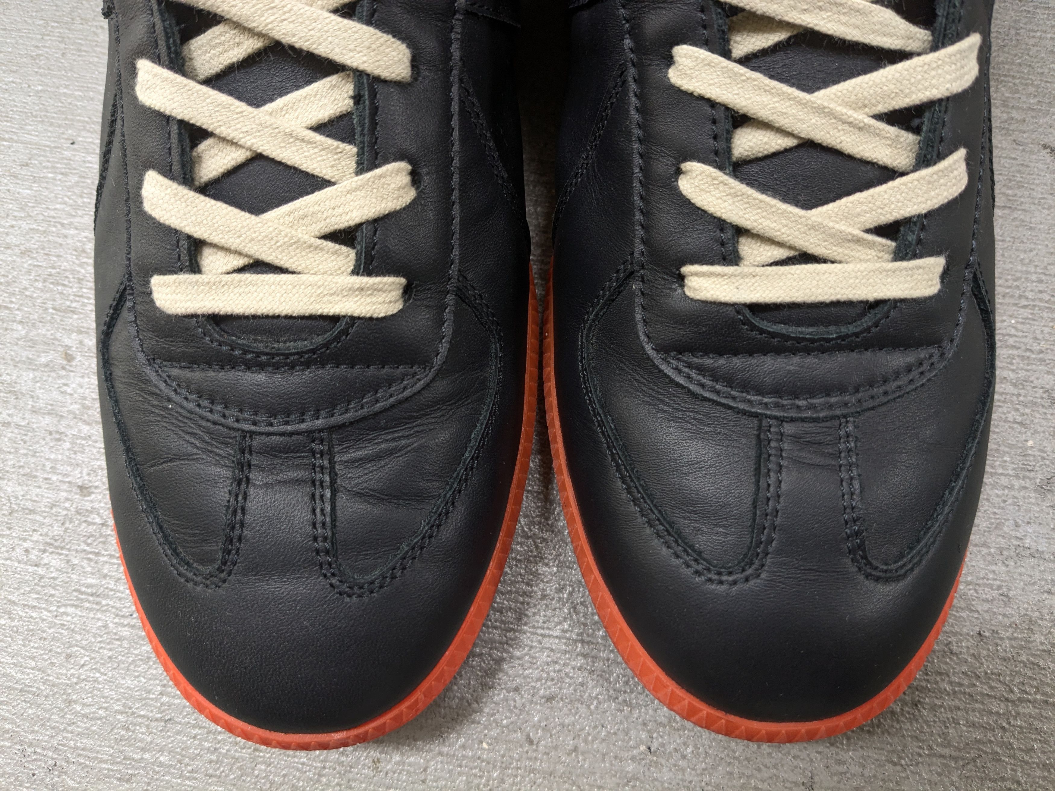 Maison Margiela Maison Margiela GAT Replica Black Orange 9 42 Leather Size US 9 / EU 42 - 5 Thumbnail