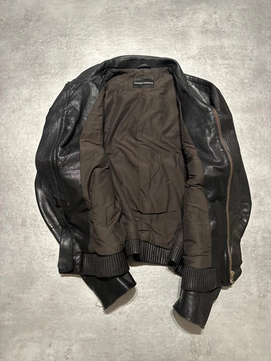 Emporio Armani AW2008 Emporio Armani Obscure Premium Alpha Leather Jacket Size US M / EU 48-50 / 2 - 12 Thumbnail