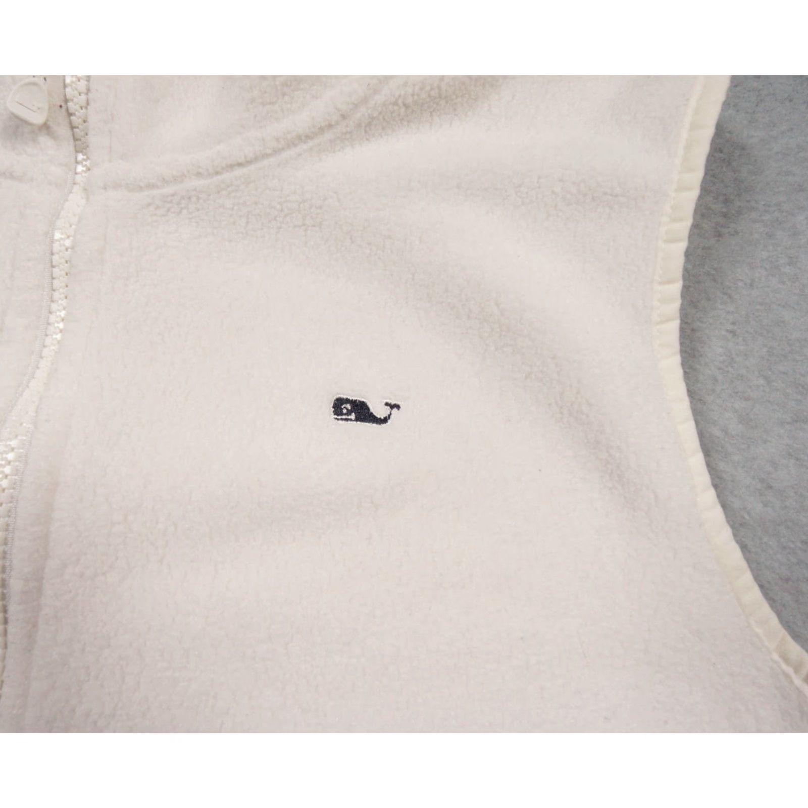 Vineyard Vines Vineyard Vines Jacket Womens Medium White Vest Fleece Full Zip Outdoors Ladies Size M / US 6-8 / IT 42-44 - 3 Thumbnail