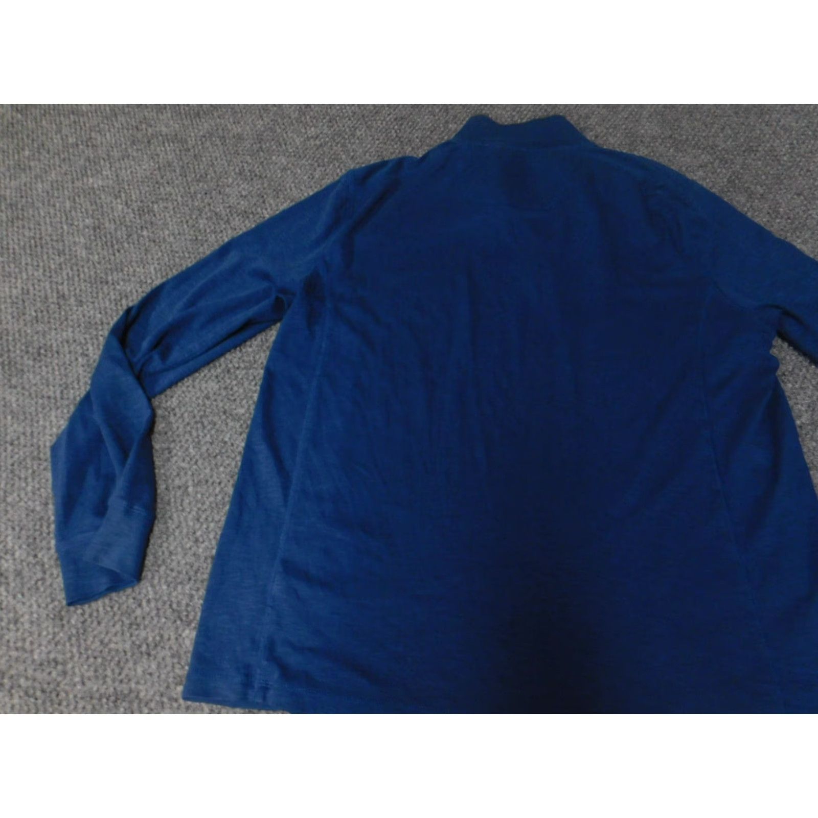 Calvin Klein Calvin Klein Mens Sweater 1/4 Zip Pullover Blue Knit V-Neck Mock Neck Regular Size M Long Sleeve Buttoned Casual Knitwear Pullover Winter Fall Size US M / EU 48-50 / 2 - 7 Thumbnail
