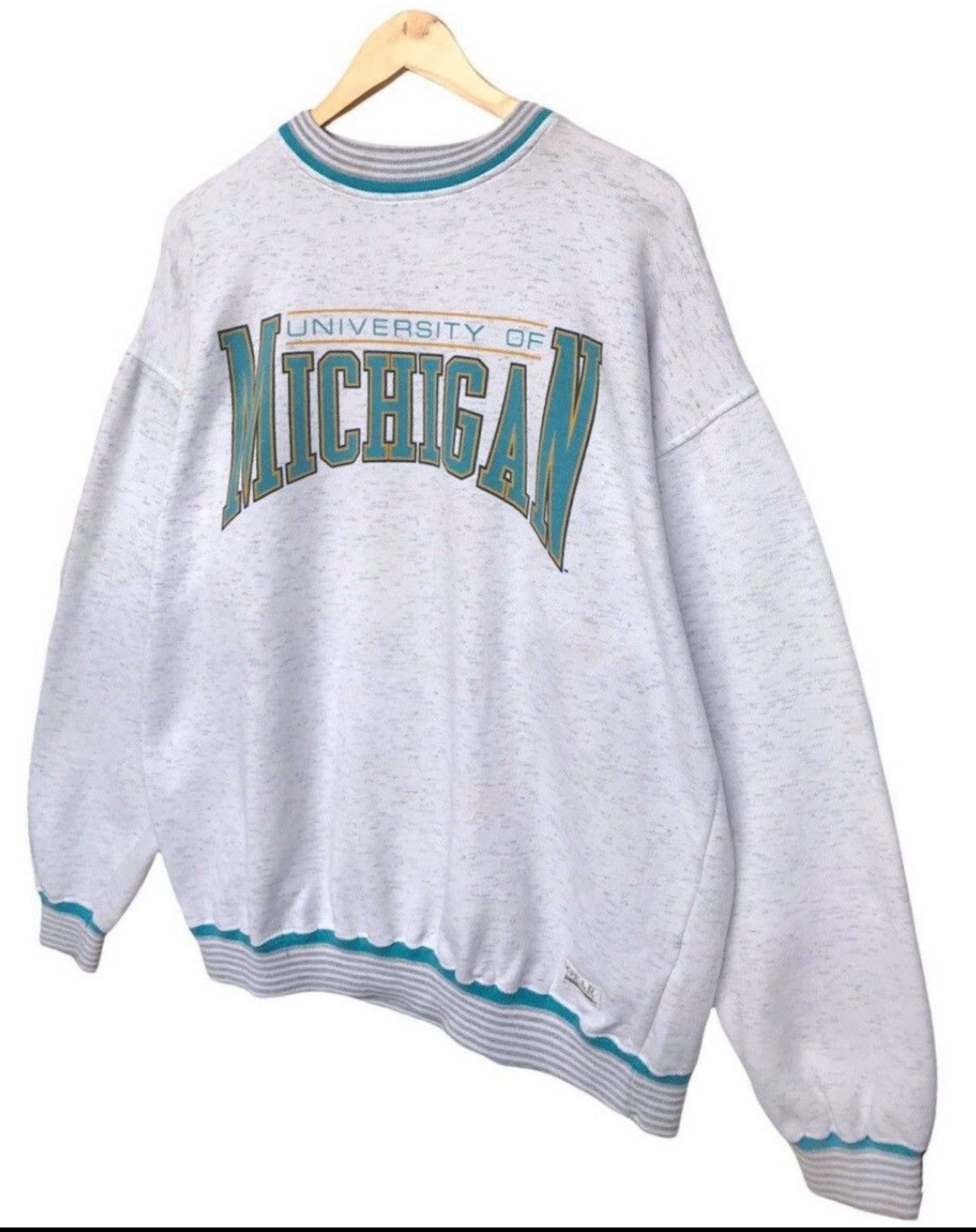 Vintage Vintage University Of Michigan Baggy Sweatshirt Size US L / EU 52-54 / 3 - 2 Thumbnail