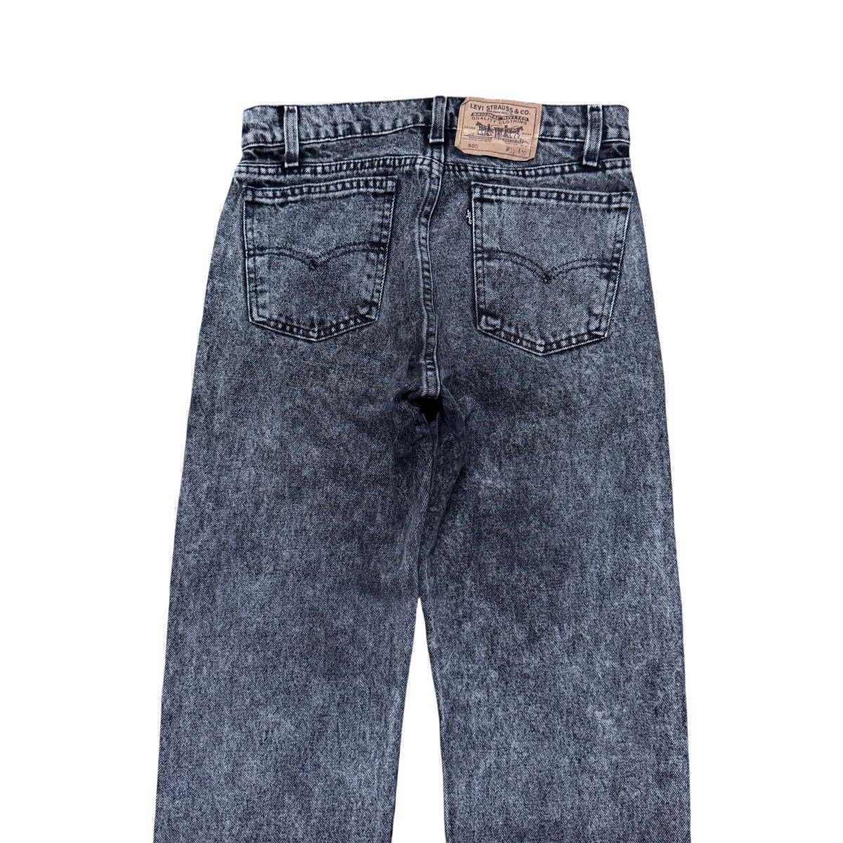 Levi's Vintage 90s Levis 505 Black Acid Wash Jeans Size US 30 / EU 46 - 9 Thumbnail