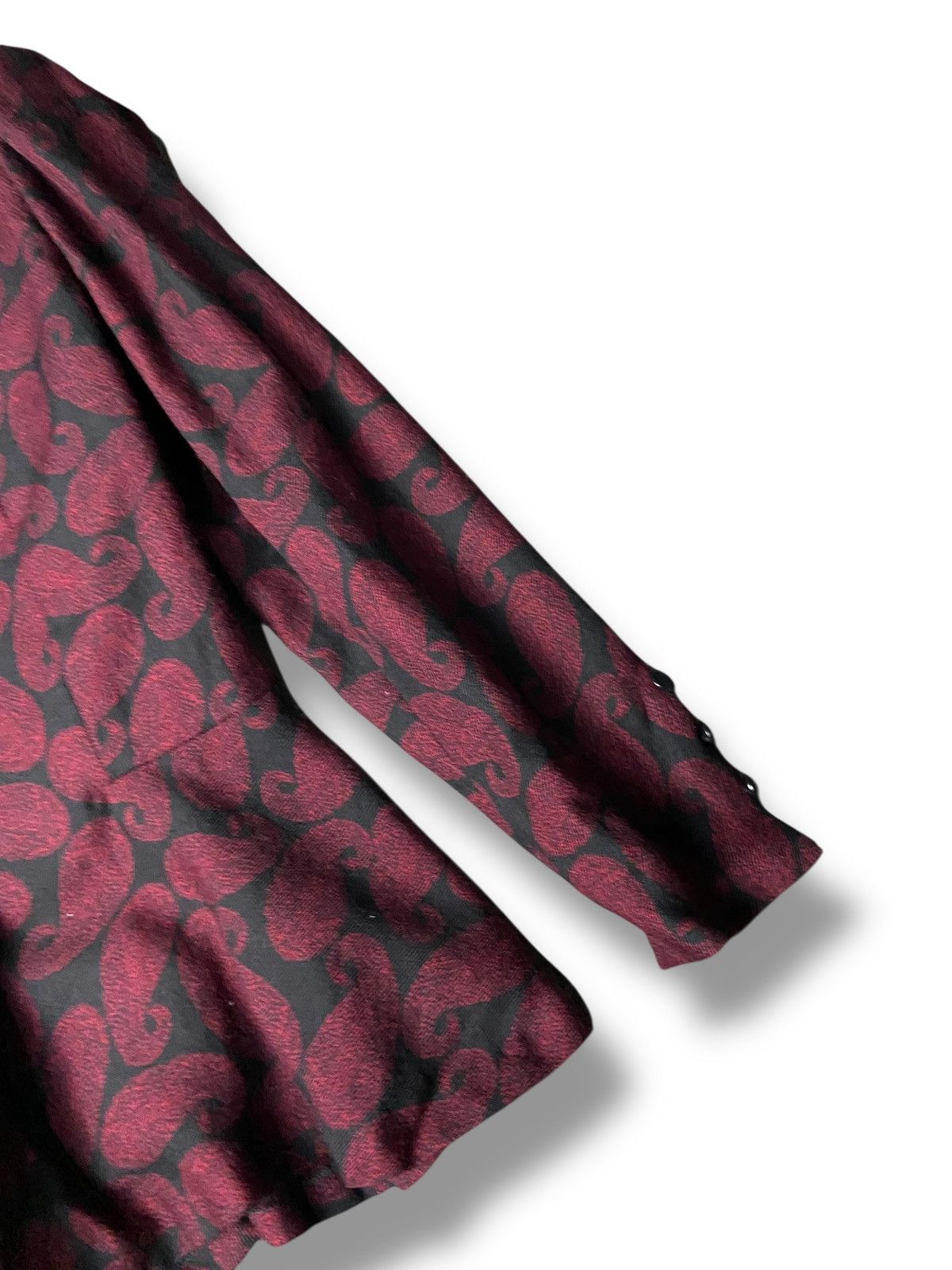 Nina Ricci Vintage Nina Ricci Paisley + Peplum Style Coat (167) Size XXS / US 00 / IT 34 - 3 Thumbnail