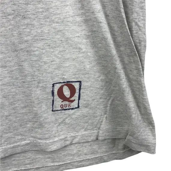 Japanese Brand Vtg QUE JAPAN DESIGNER Box Logo Tee Shirt Skate Streetwear Size US S / EU 44-46 / 1 - 6 Thumbnail