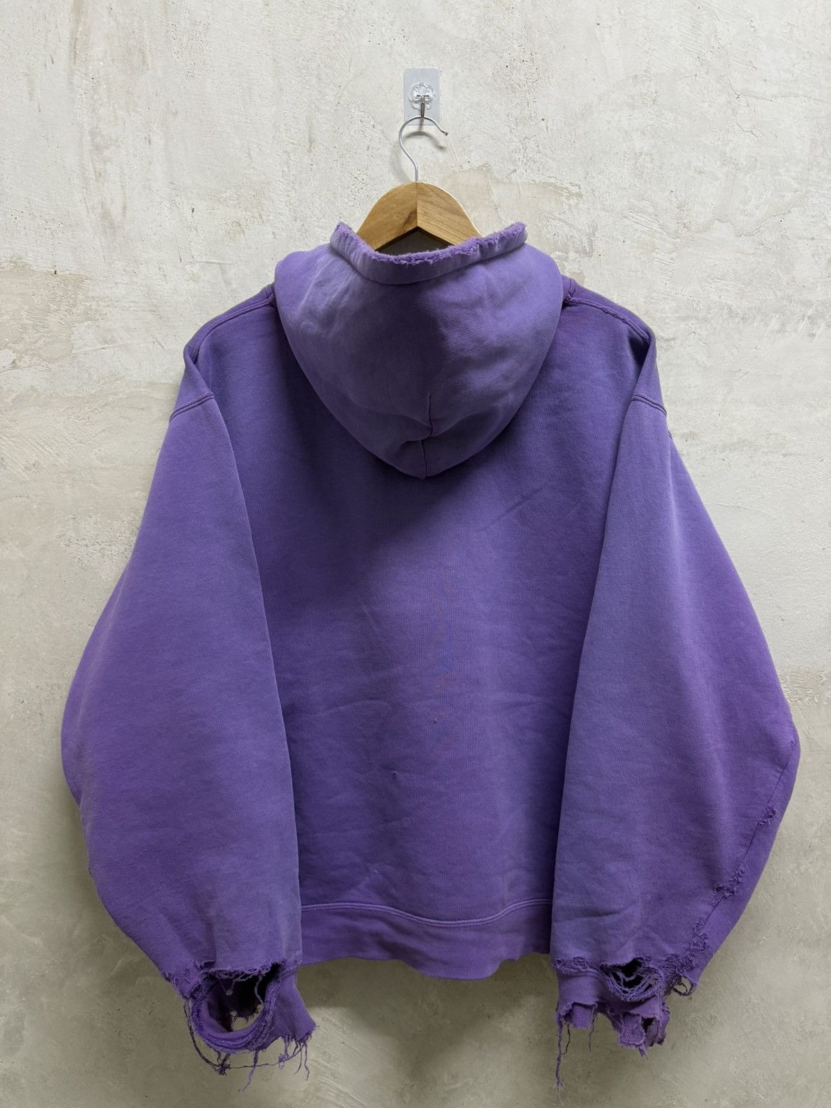 Stussy Distressed 2000s Stussy Wording Hoodie Size US L / EU 52-54 / 3 - 4 Thumbnail