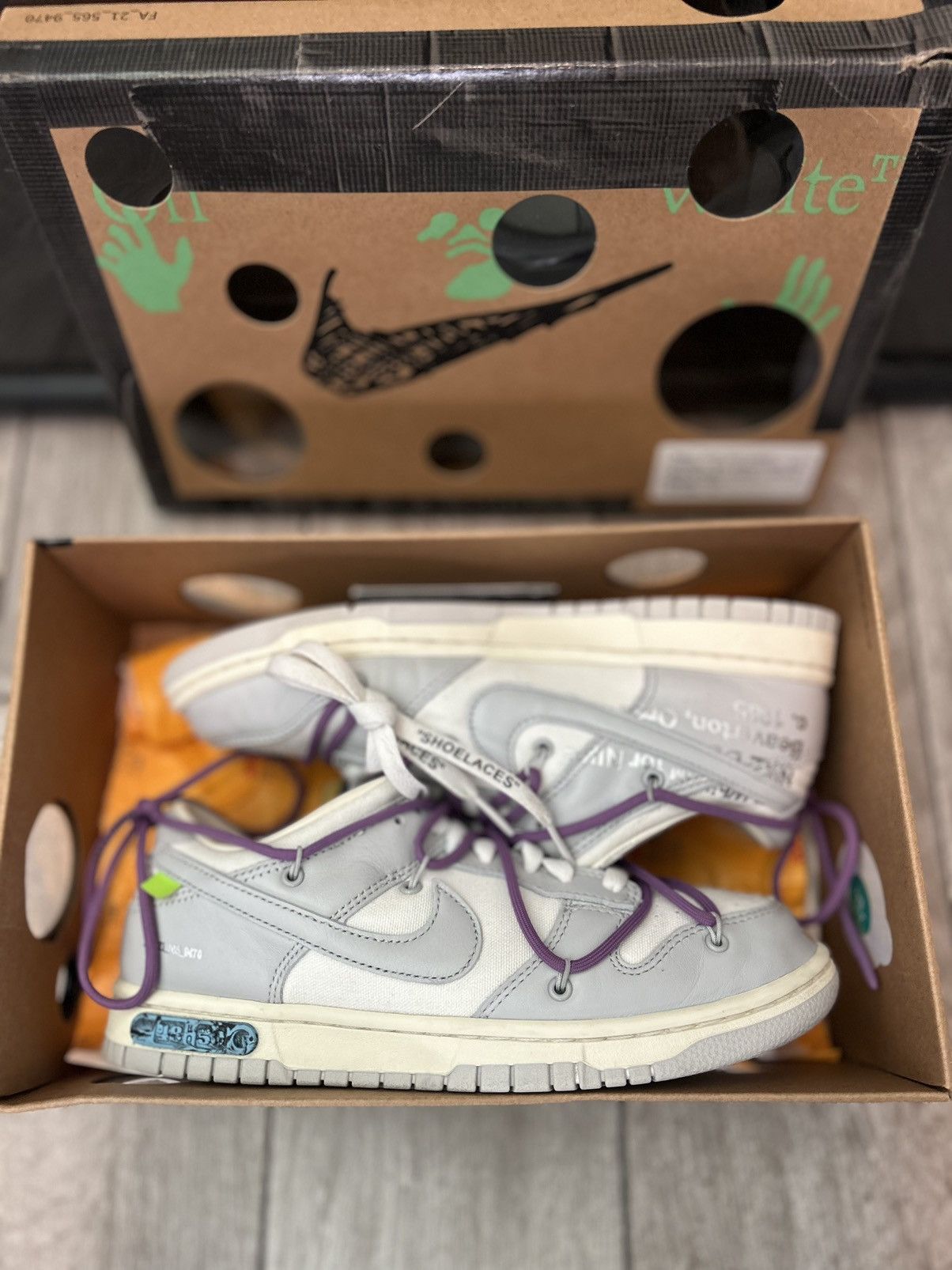 Nike nike dunk offwhite lot 48 | Grailed