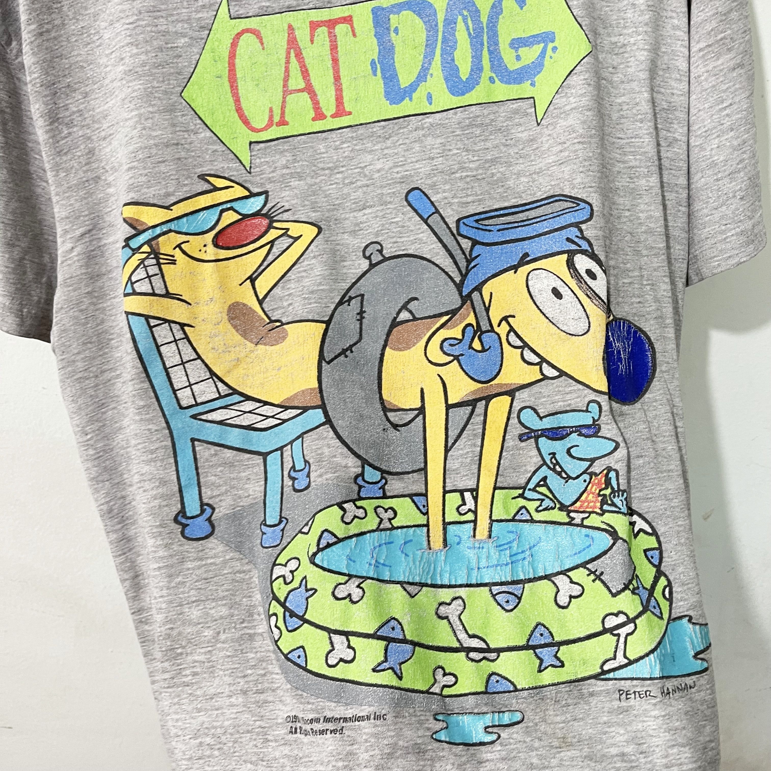 Nickelodeon Vintage 90s CatDog Nickelodeon T-Shirt Size US XS / EU 42 / 0 - 2 Thumbnail