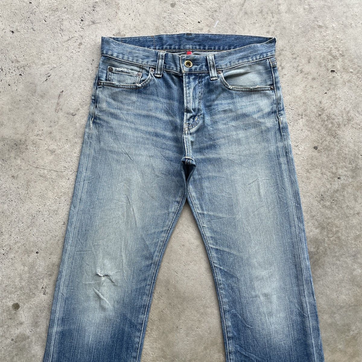Japanese Brand W32x31.5 Vintage Japanese Denim Faded Jeans Pants Size US 32 / EU 48 - 3 Thumbnail