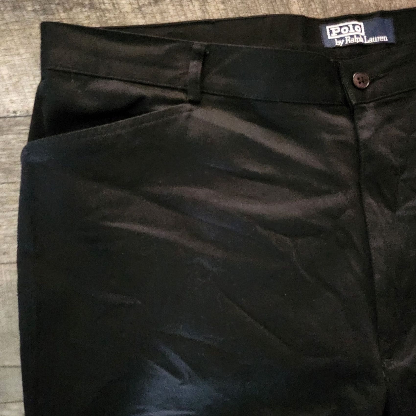 Polo Ralph Lauren Polo Ralph Lauren Chino Pants Slacks Mens 40x32 Black Straight Classic Flat Front Pocket Logo Lounge Casual 40 Regular Mens Size US L / EU 52-54 / 3 - 5 Thumbnail