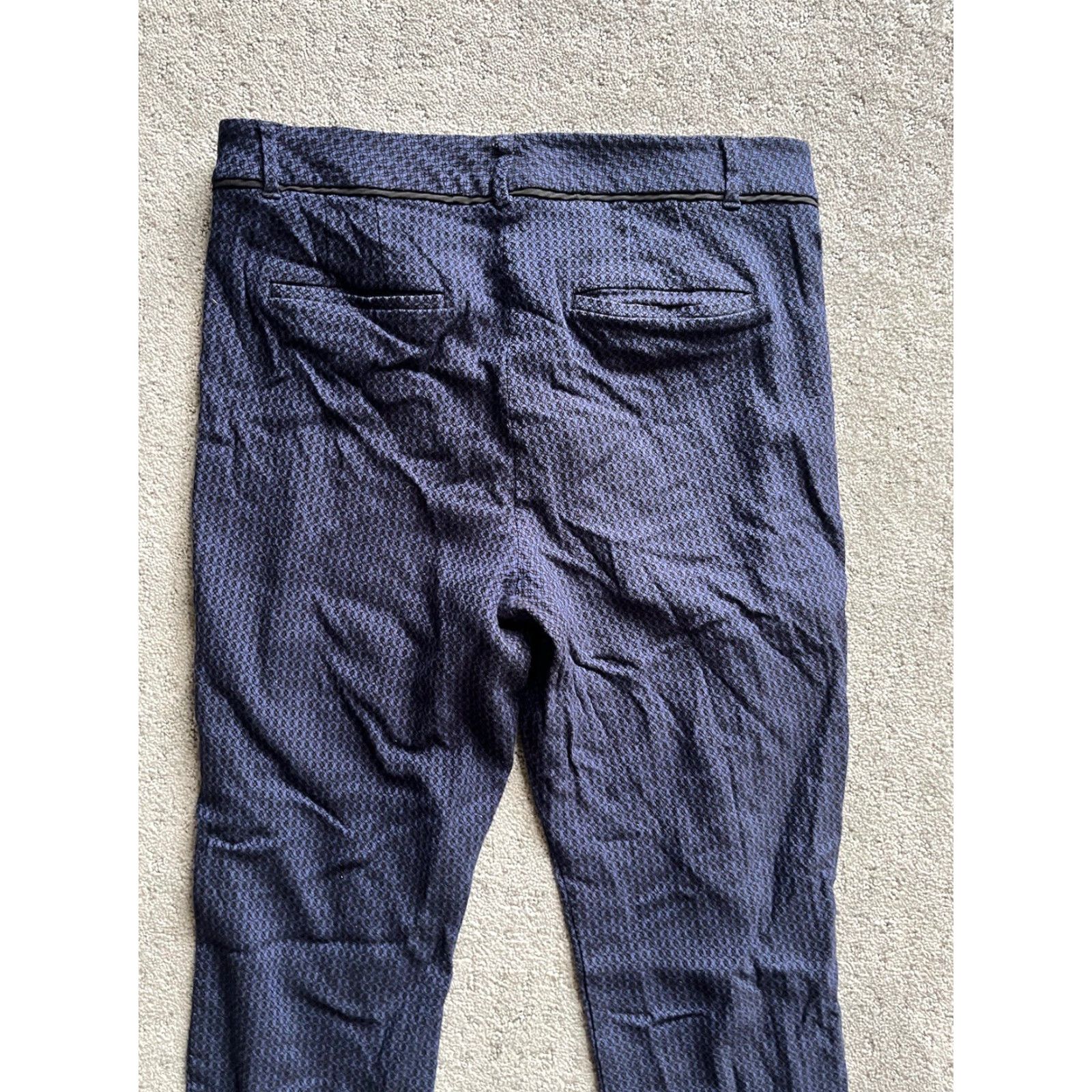White House Black Market WOMEN'S White House Black Market Slim Ankle Pants 12 Blue Stretch Comfort Denim Size ONE SIZE - 4 Thumbnail