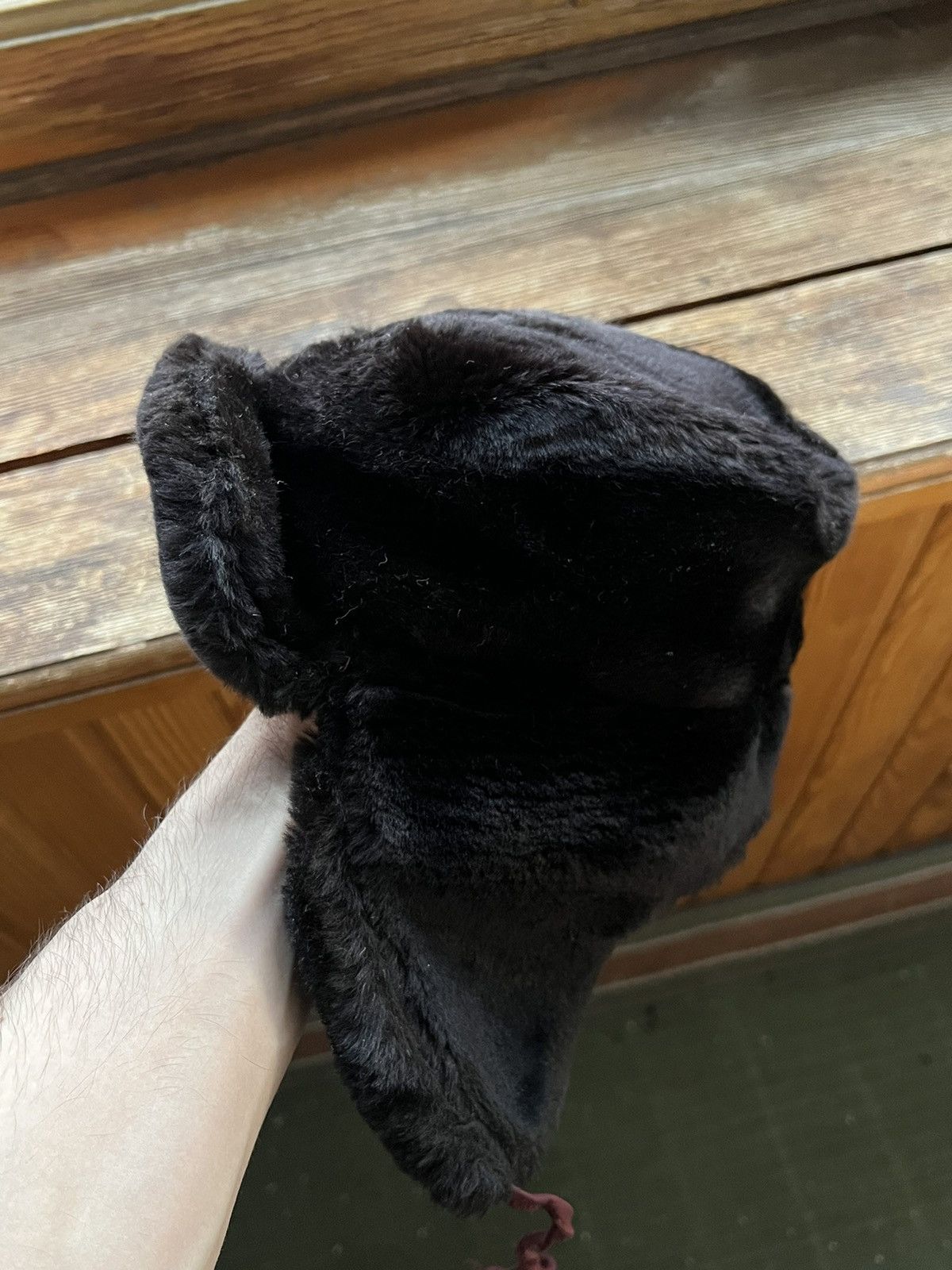 Vintage Y2K Faux Fur Ushanka Vintage Fuzzy Trapper Hat Huge Size ONE SIZE - 11 Thumbnail