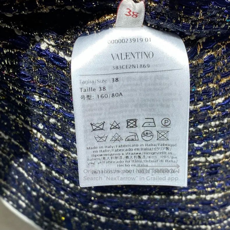 Valentino Valentino Skirt of a wicker-spiked tweed braided coat Size XS / US 0-2 / IT 36-38 - 7 Thumbnail