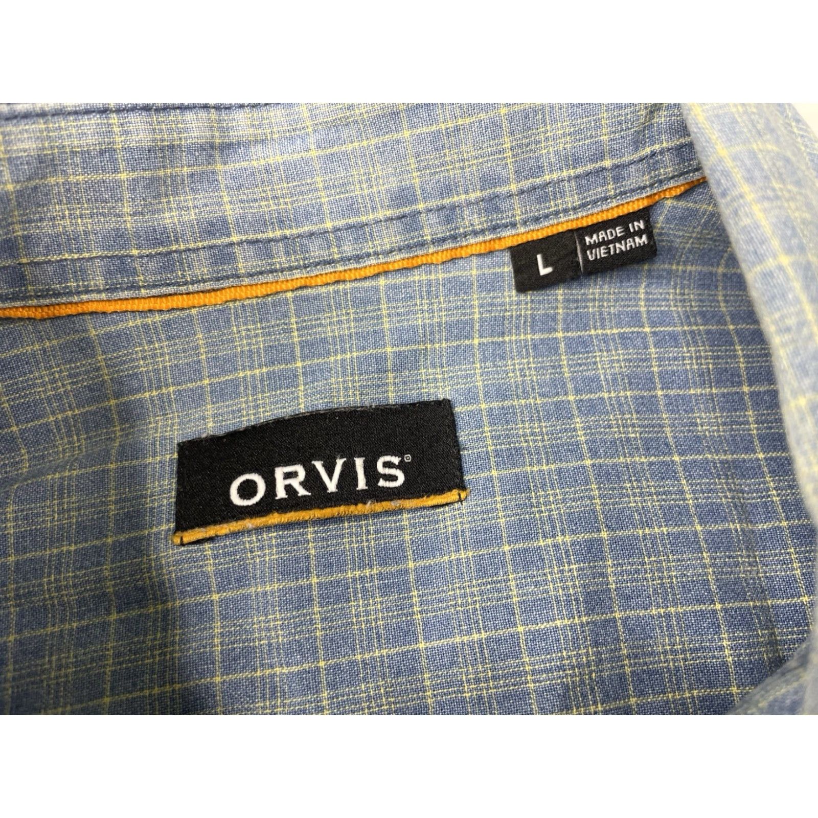 Orvis Orvis Mens Shirt Performance Plaid Blue Button-Up Size US XL / EU 56 / 4 - 3 Thumbnail