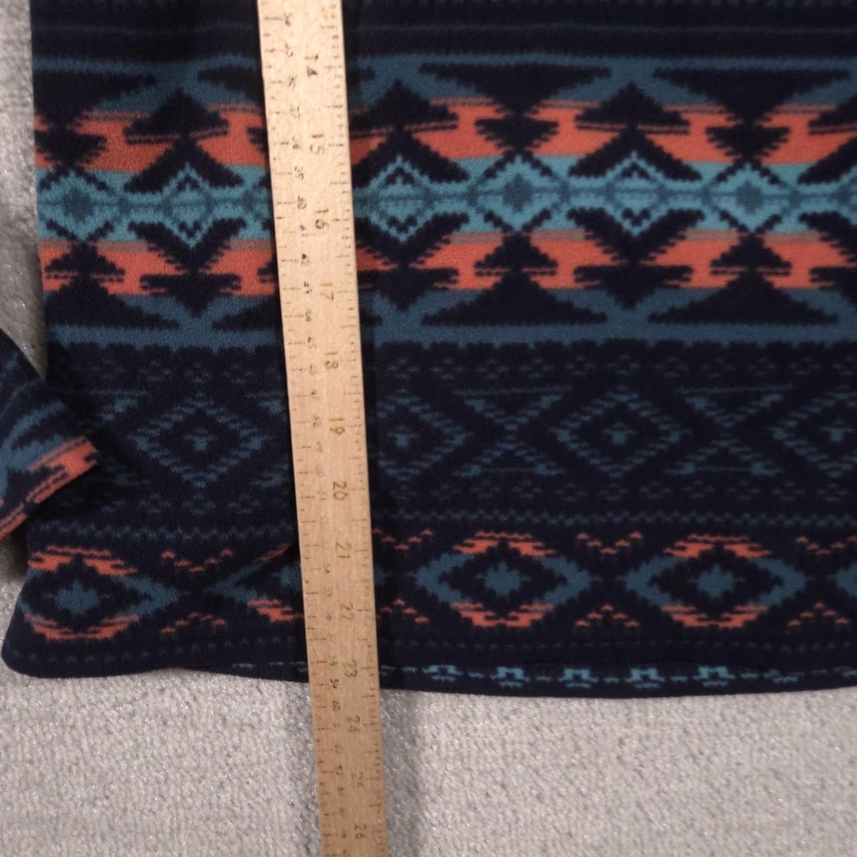 Eddie Bauer VINTAGE Eddie Bauer Sweater Womens XS Blue Fleece 1/4 Zip Mock Neck Aztec Print Size XS / US 0-2 / IT 36-38 - 6 Thumbnail