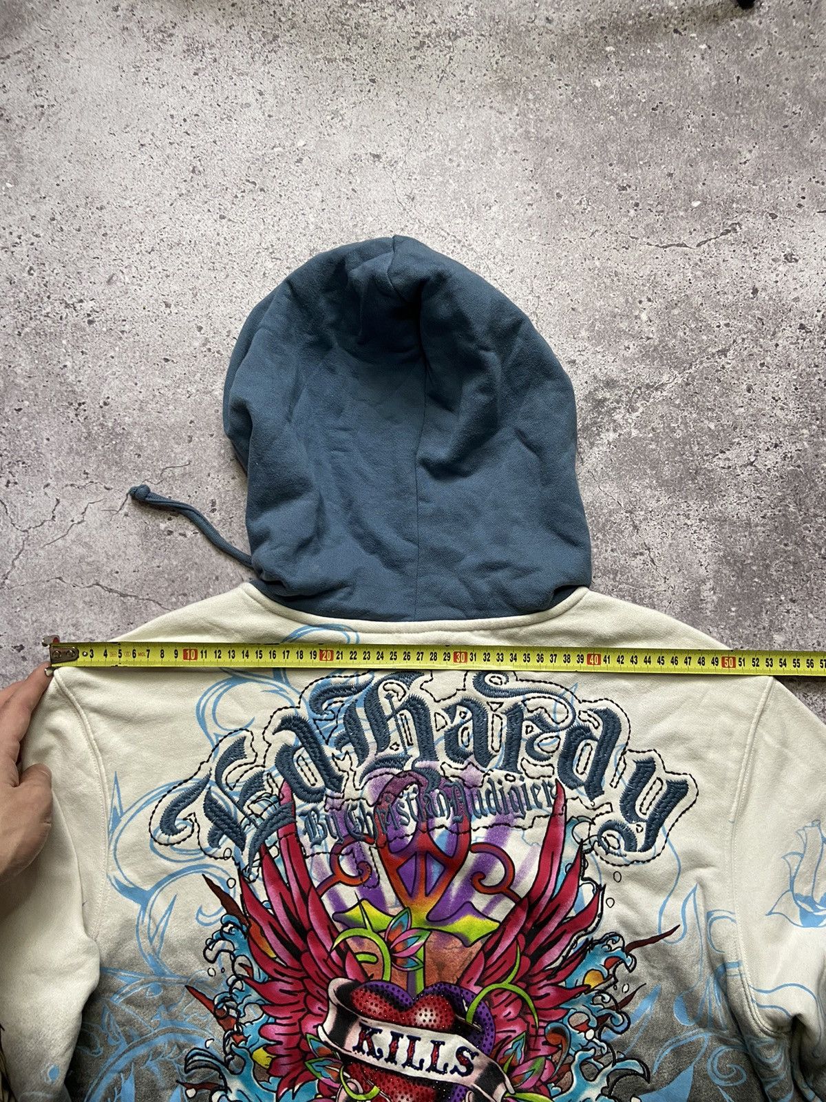Christian Audigier Christian Audigier x Ed Hardy Zip-Up Hoodie x Vintage Size US S / EU 44-46 / 1 - 9 Thumbnail